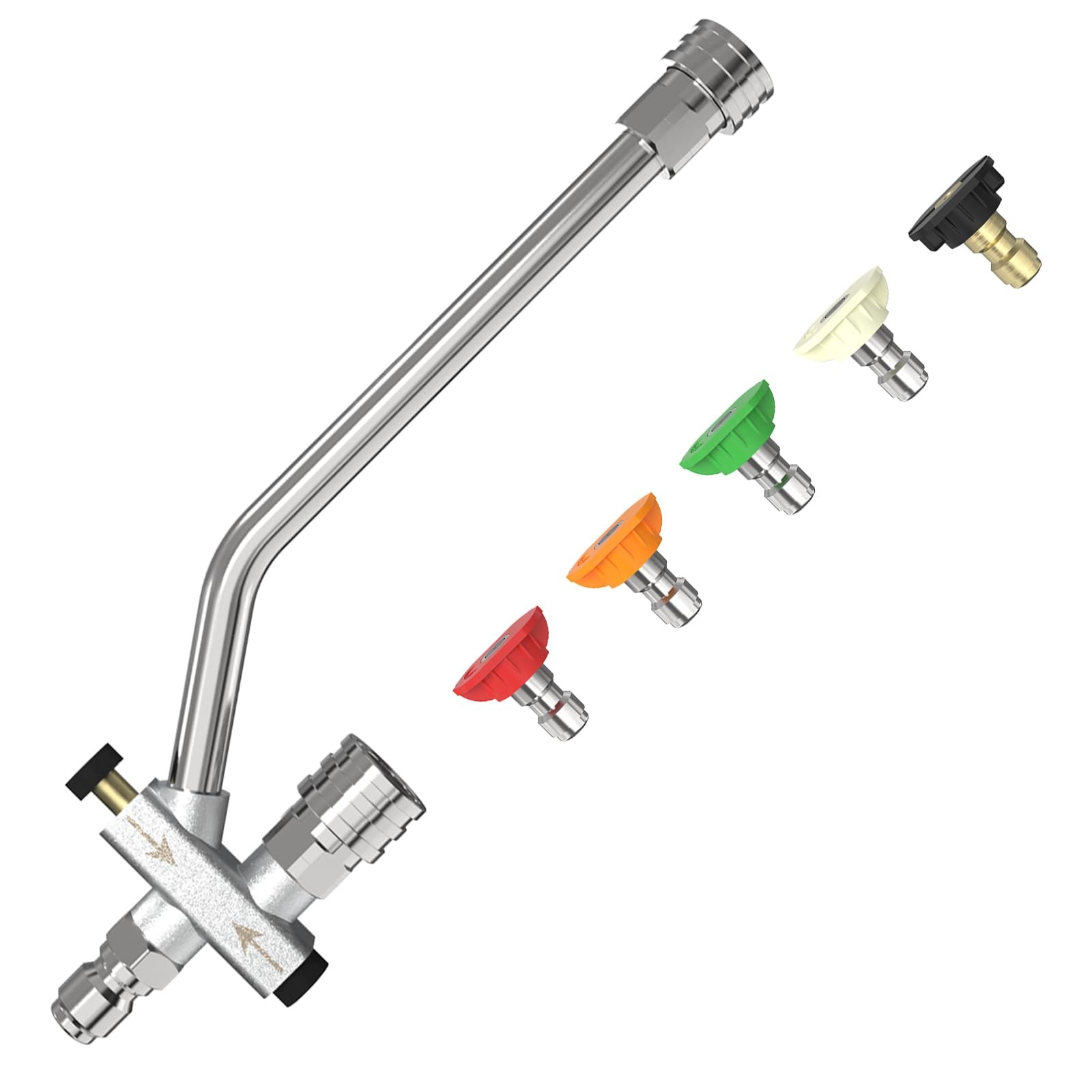 Foam Cannon Dual-Connector Accessory for Pressure Washer, Double Tip Attachme…