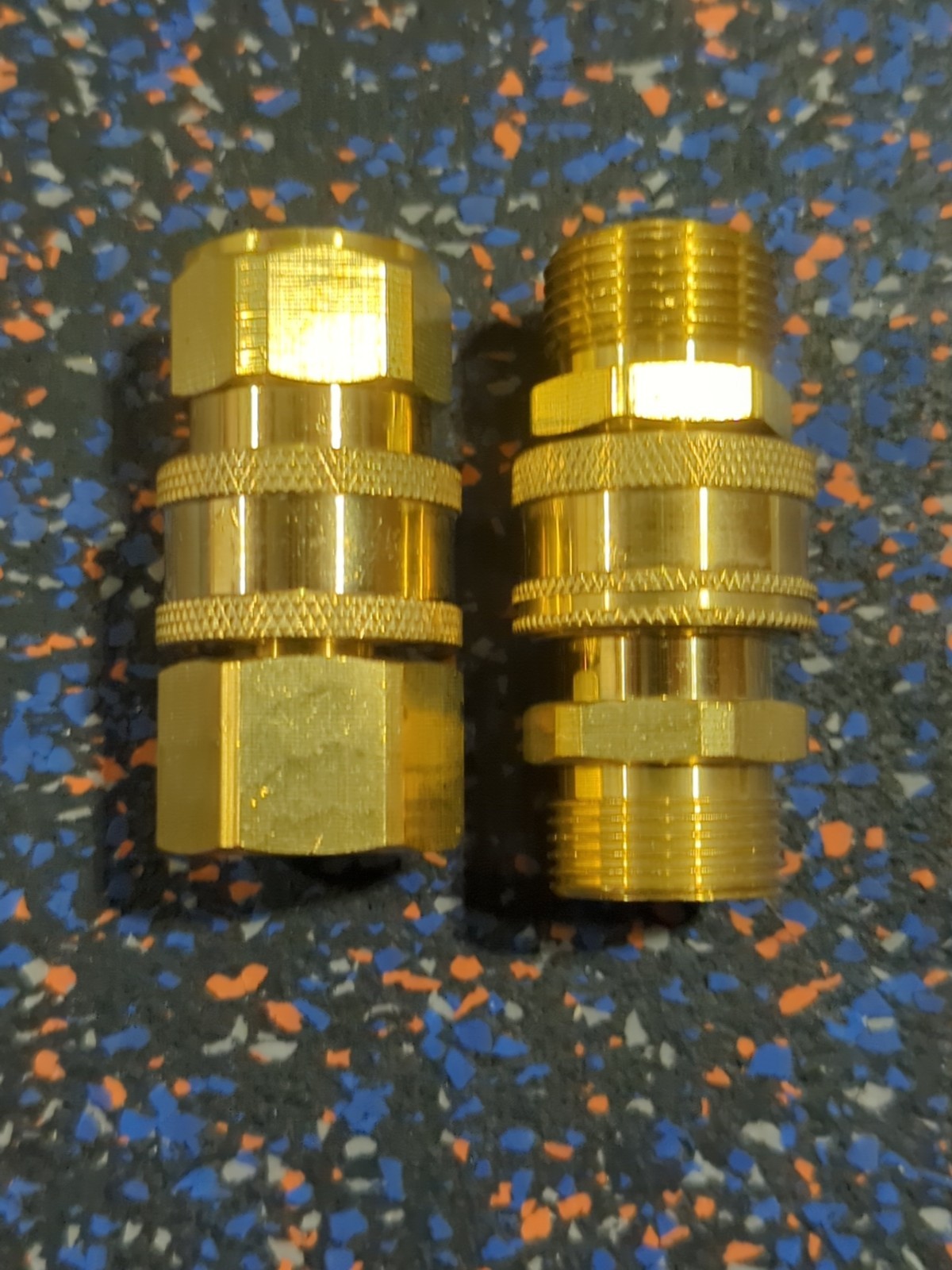 4PCS High Pressure Washer Adapter Kit Quick Connect M22-15mm to 3/8″ Swivel Set