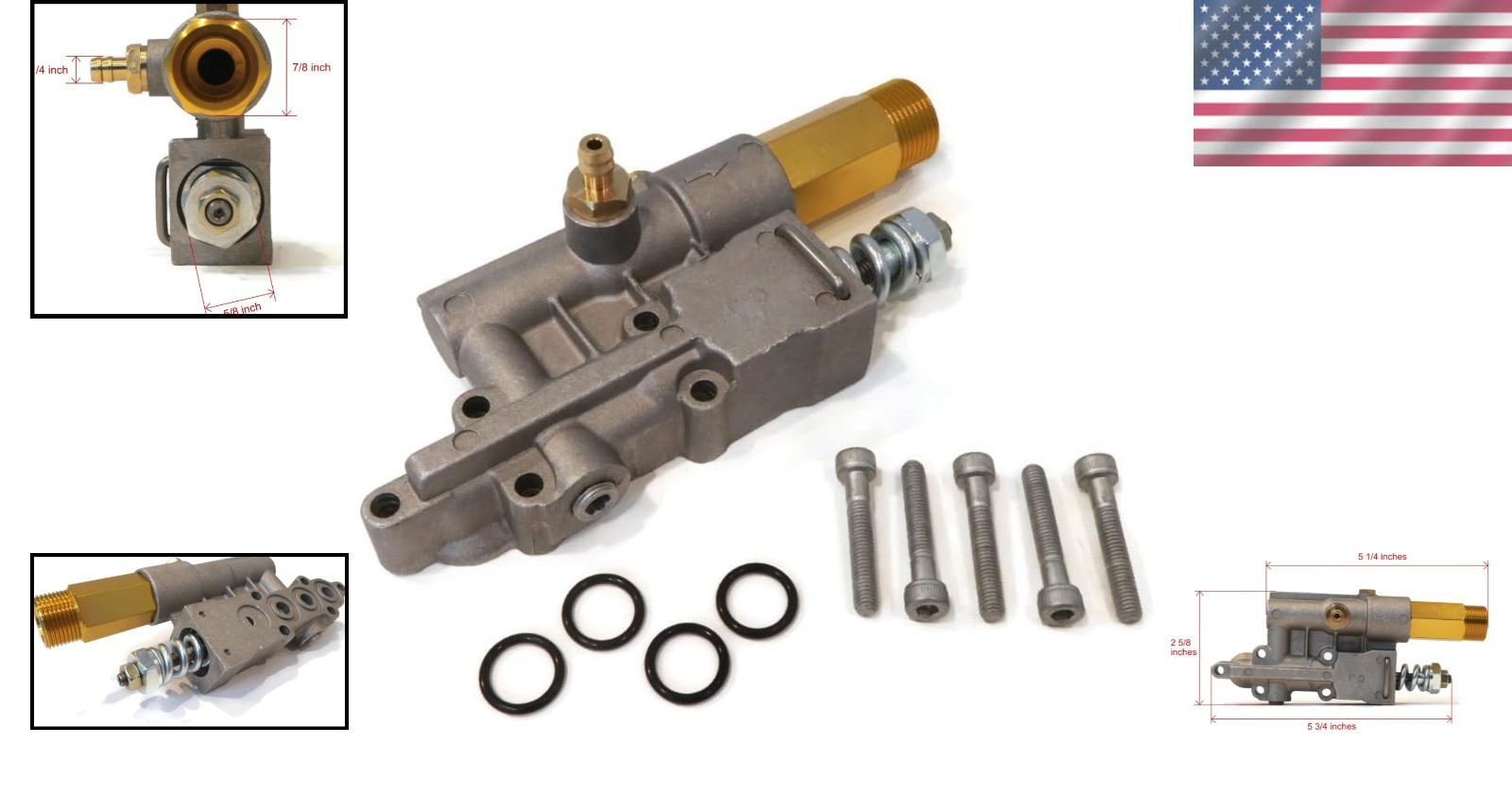 Replacement Outlet Valve Kit for Pressure Washer Pumps