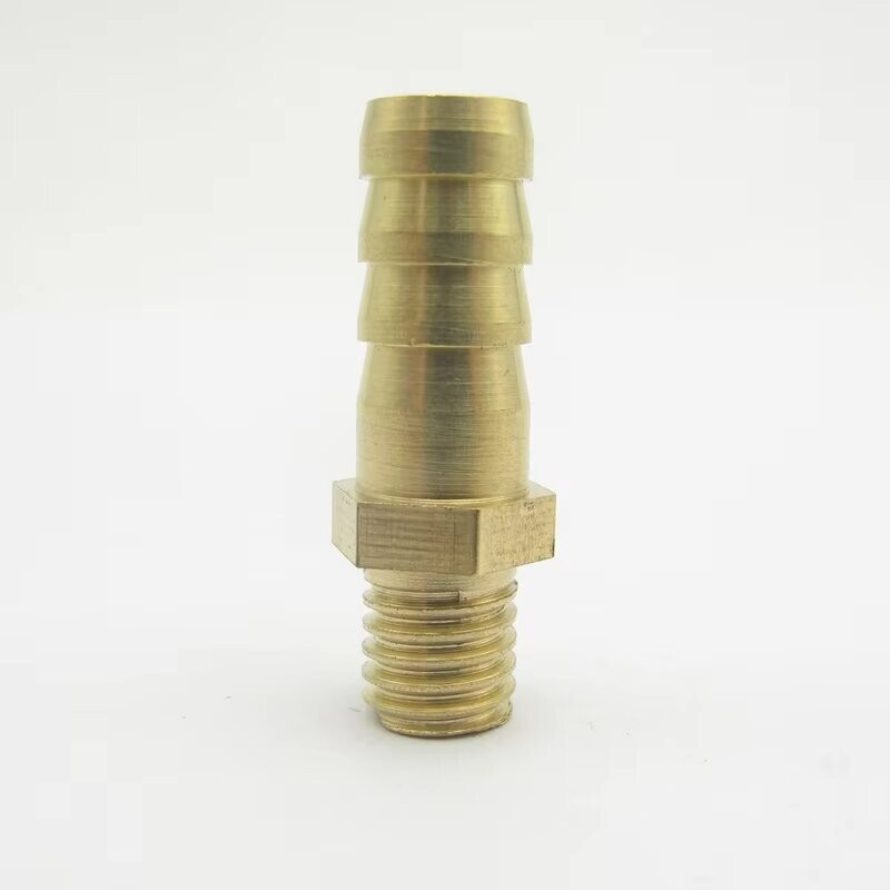 8mm Hose Barb Adapter x M8*1.25mm Male Metric Thread Brass Pipe Fitting Coupler