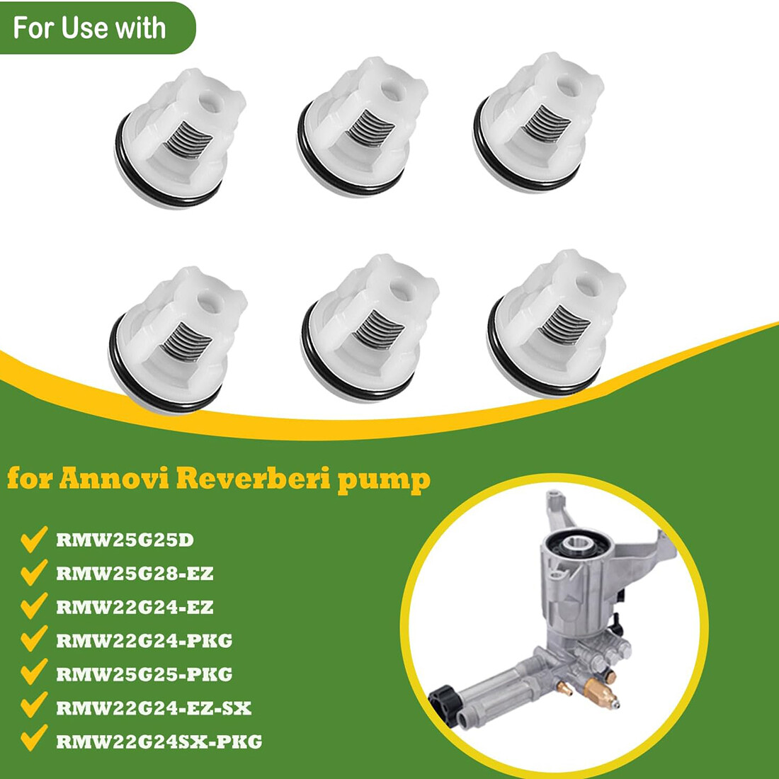 AR2233 Check Valve Kit for Annovi Reverberi RMV/ALUM RMW/ALUM Series Pump
