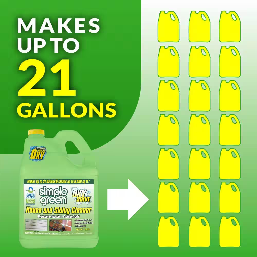 1 Gal. Oxy Solve House and Siding Pressure Cleaner Washer Concentrate