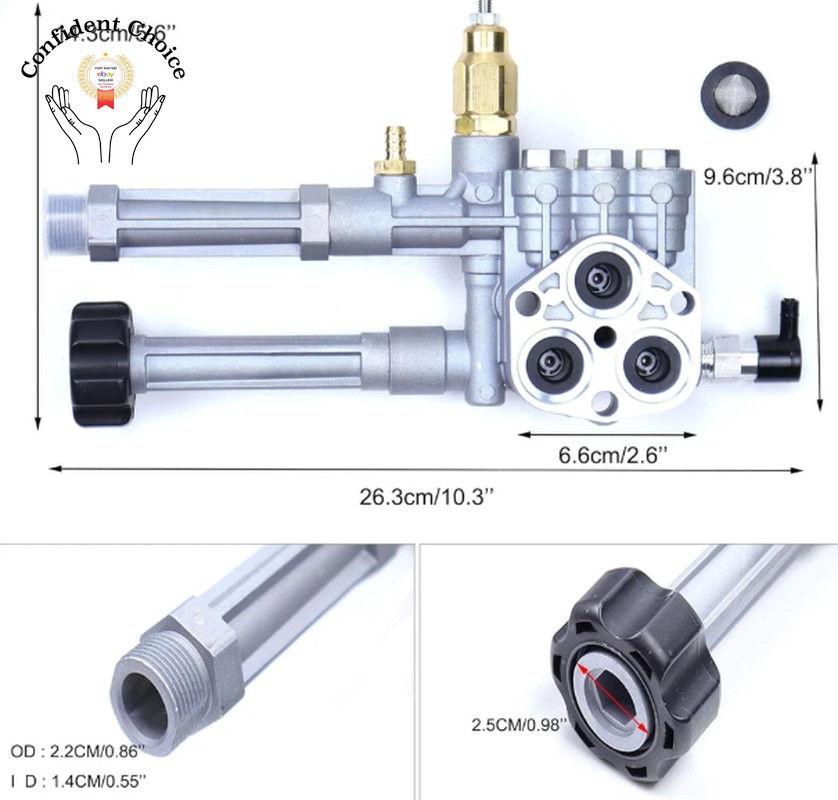 92841730 92840020 2800 Psi Pressure Washer Pump for Craftsman 580.752501 126T02