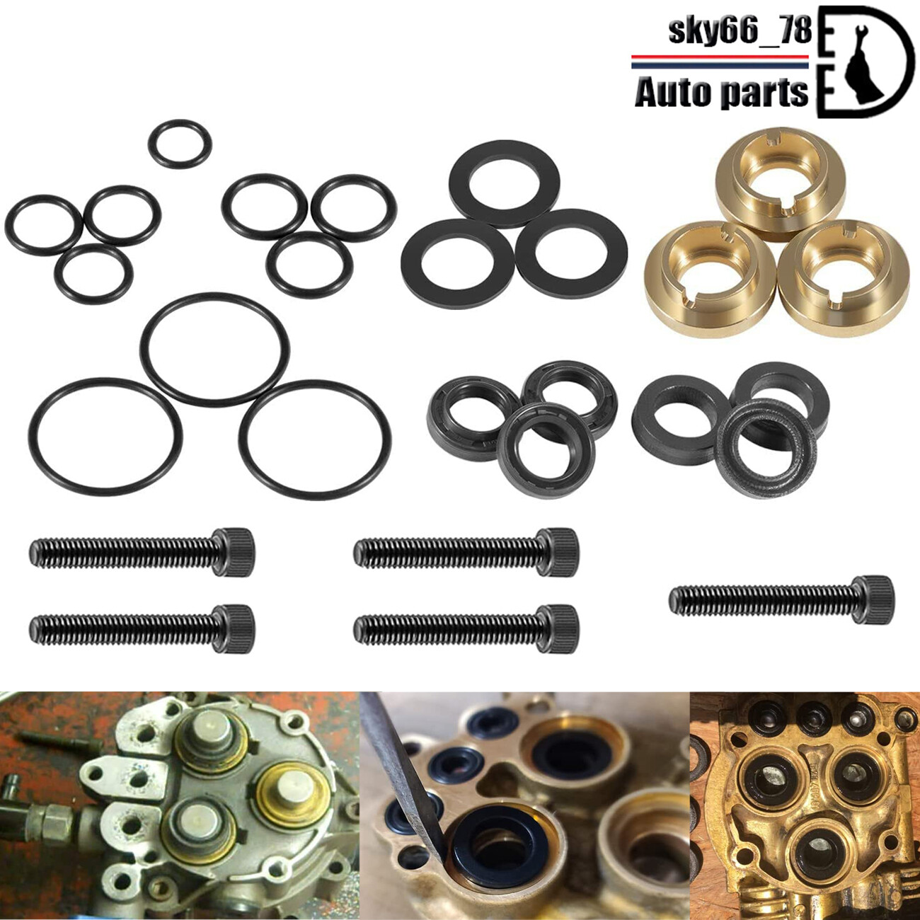 Complete Pressure Washer Seal Kit Replace for Briggs Stratton 190595GS 190711GS