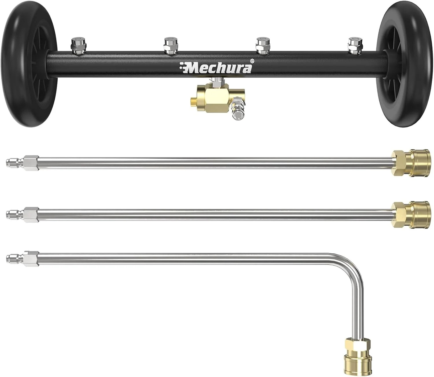 16 Inch Undercarriage Pressure Washer Attachment, 4000 PSI Undercarriage Cleaner