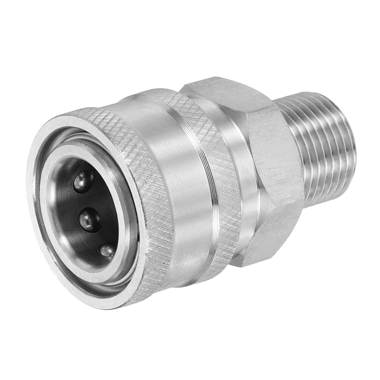 Pressure Washer Adapter, 3/8″ Female Quick Plug to G3/8″ Male Fittings