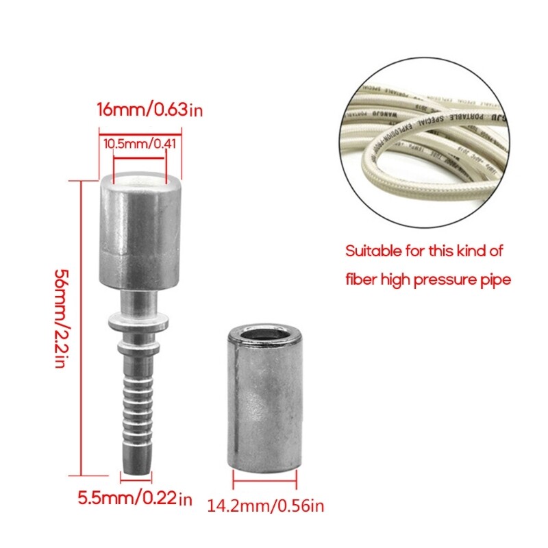 High Pressure Hose Mount Connector Water Hose Pipe Fitting TwistConnector set