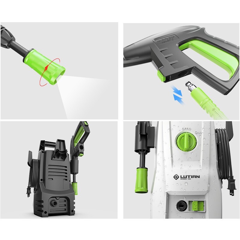 1400W High Pressure Cleaner Car Washer Sprayer Water Gun Cleaning Machine 100Bar
