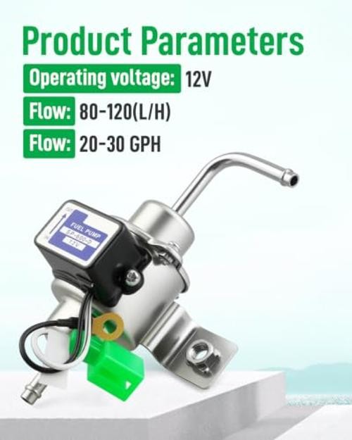EP5000 12V Universal Low Pressure Electric Fuel Pump | 3-5 PSI 1/4″ Tubing,