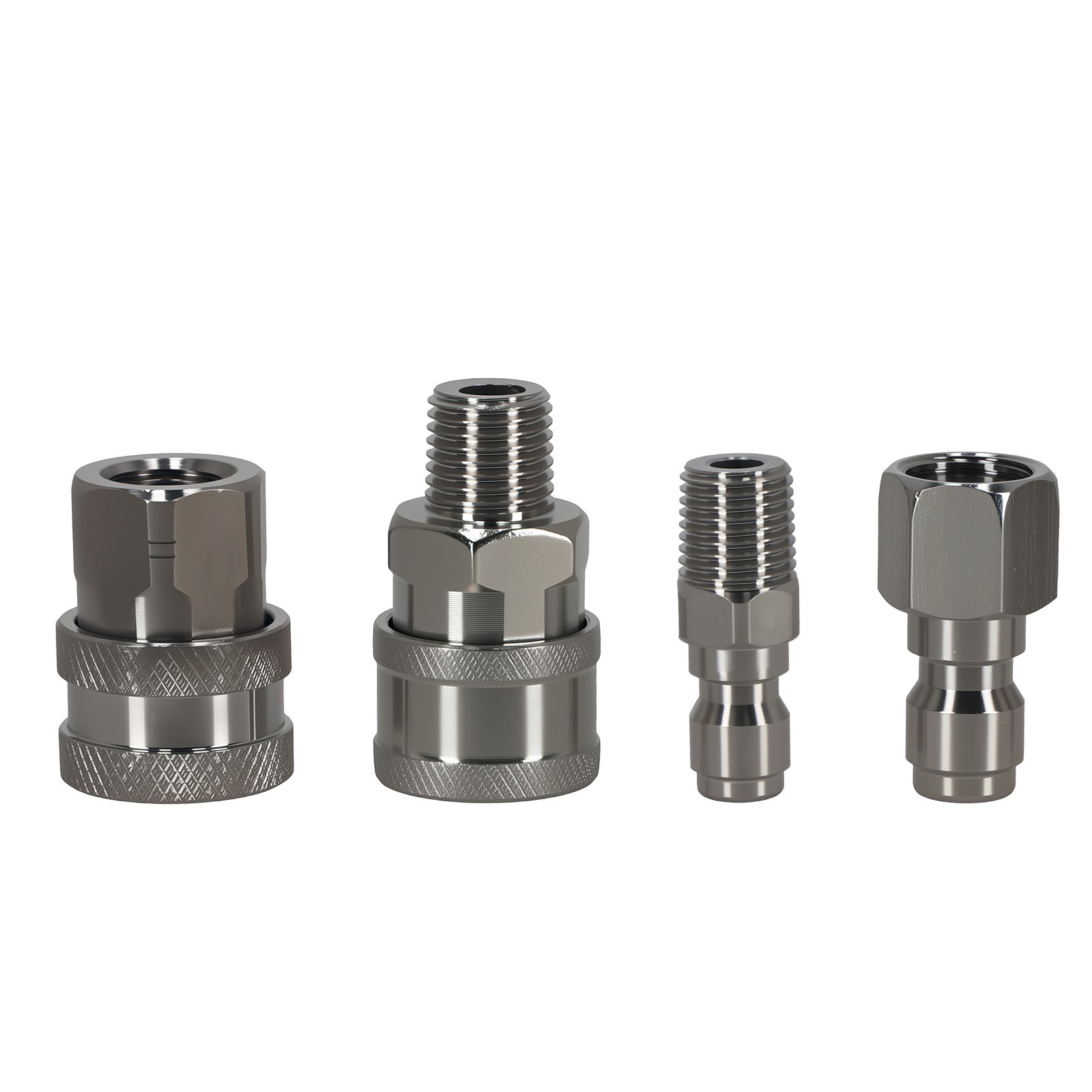 1/4″ Quick Connect Pressure Washer Adapter Stainless Steel NPT 2 Set