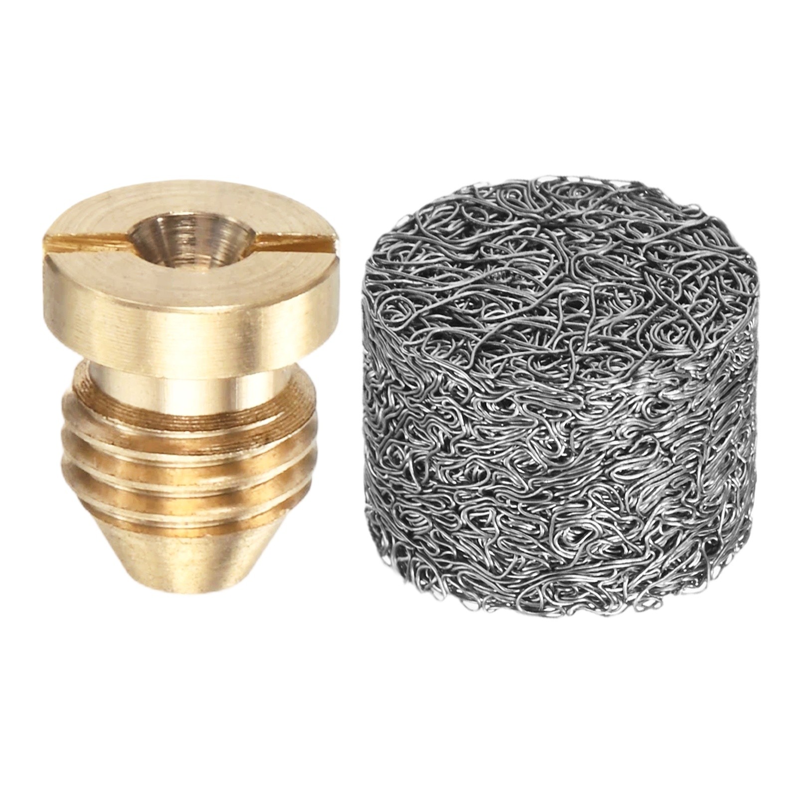1-Set 1.3mm Copper Orifice Foam Cannon Nozzle and Single Layer Foam Maker Meshes