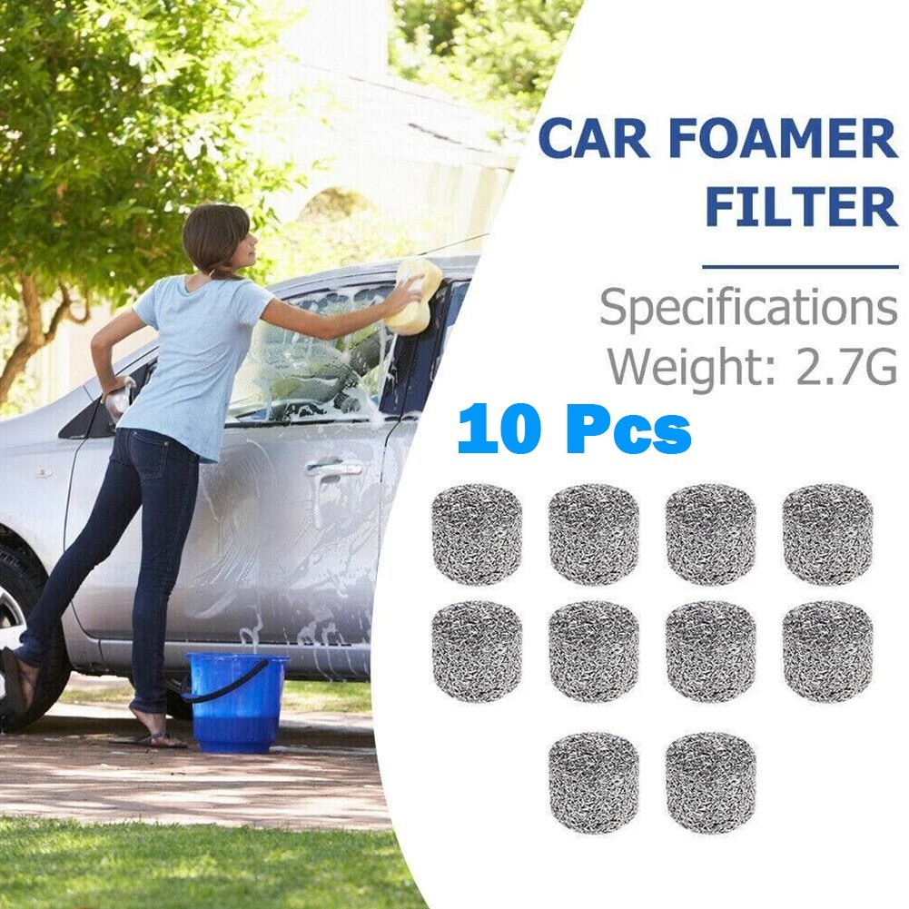 10pcs/set Stainless Steel Foam Mesh Filters Gauze Filter 14*11mm