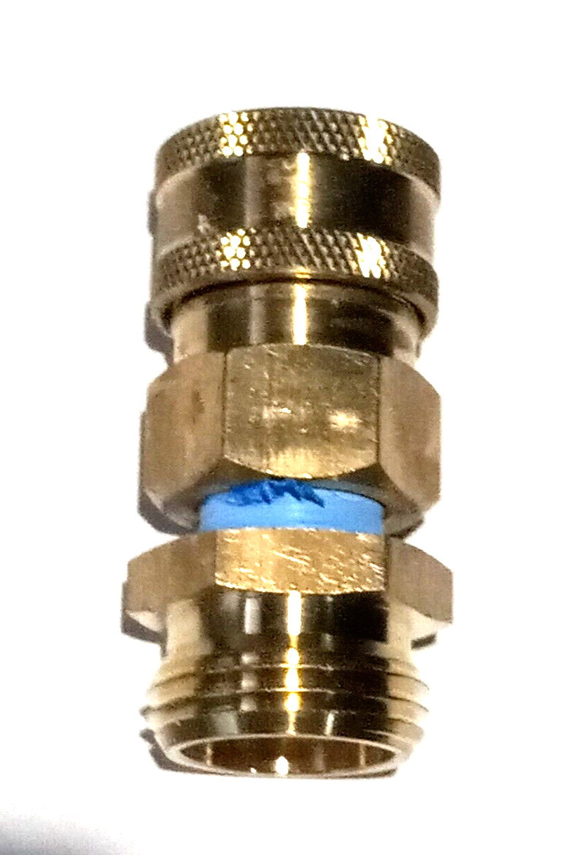 Male Garden Hose Fitting 3/4 MGH To 3/8 Quick Connect (Pressure Washer Coupler)