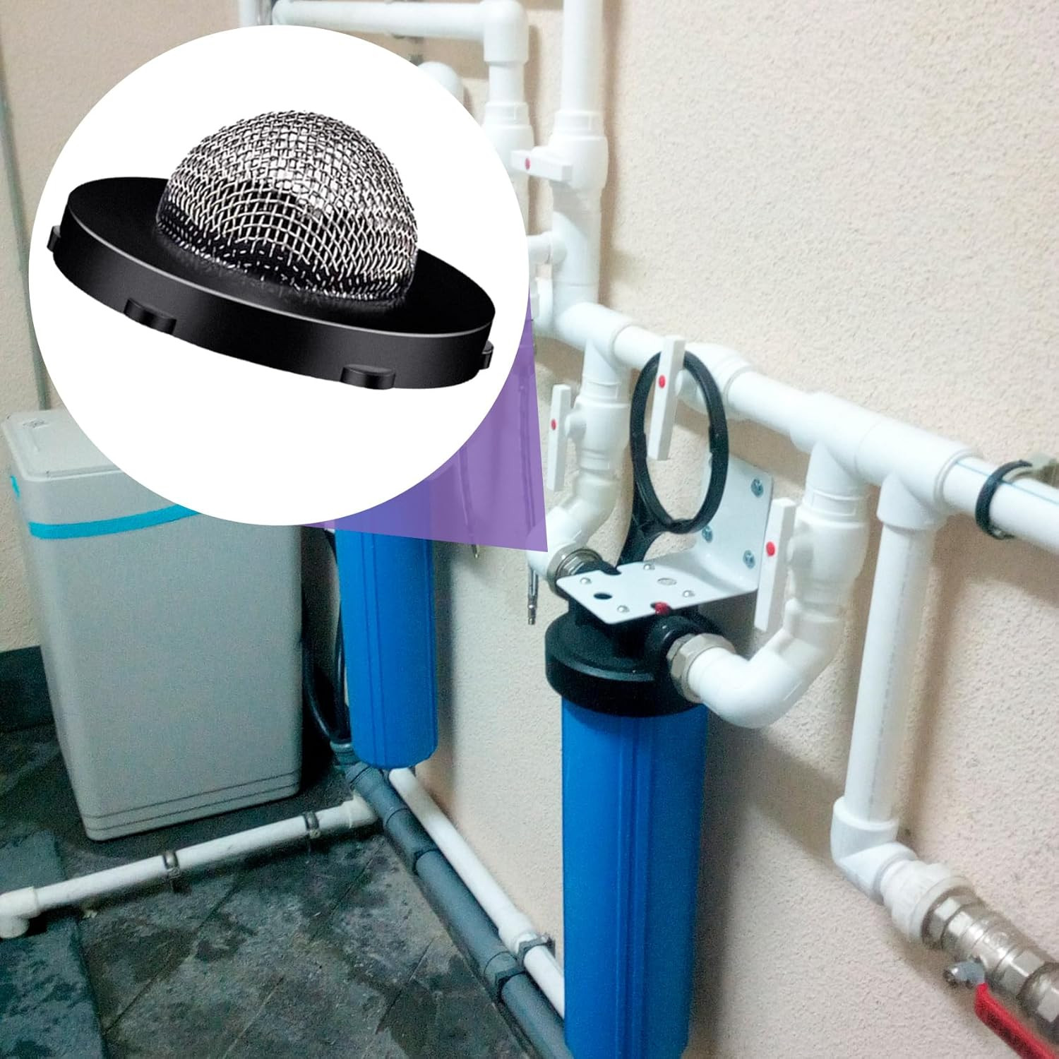 Hose Filter Washers Stainless Steel Hose Screen Inlet with Strainer Fittings Kit