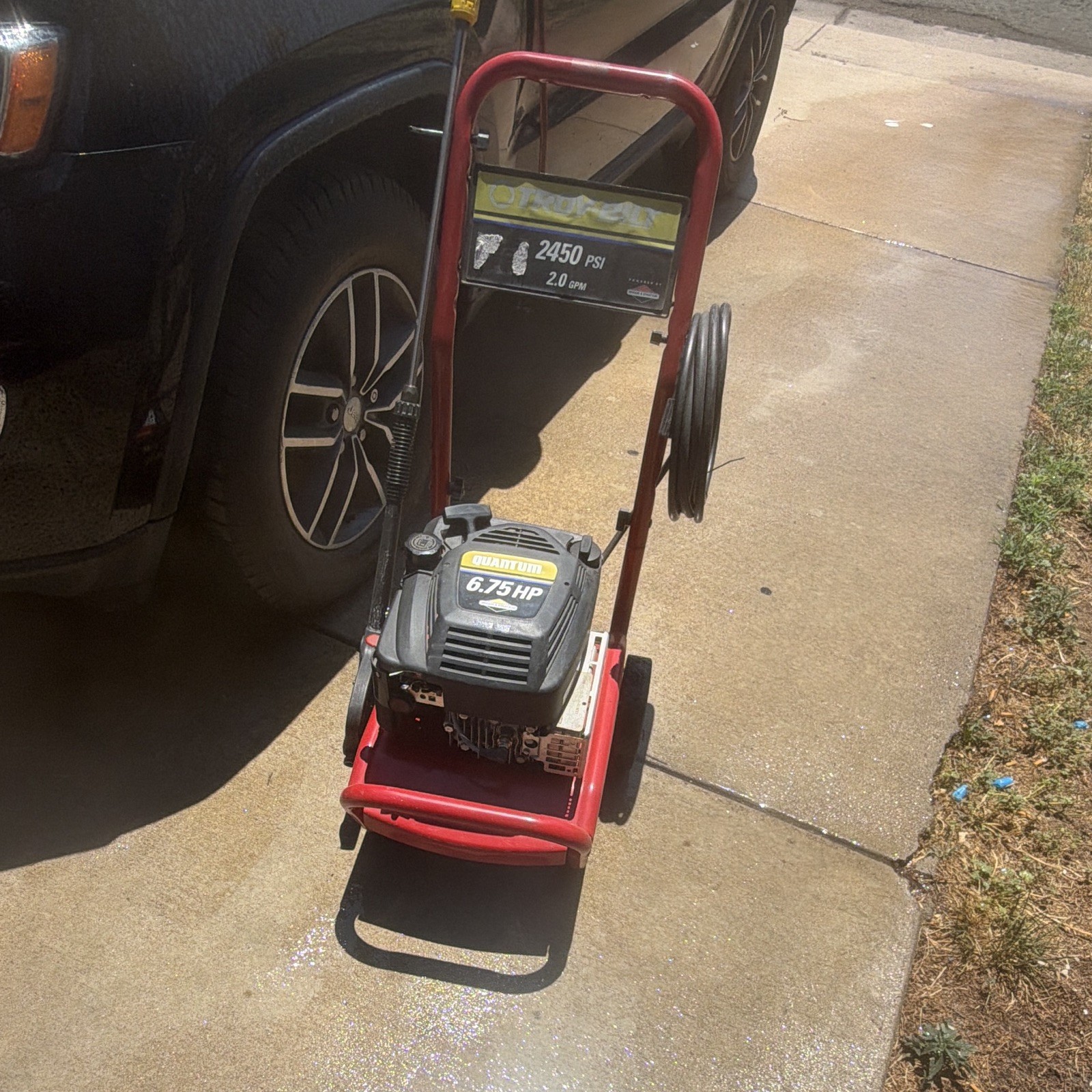 Troy-Bilt 2450 PSI 2.0 GPM 6.75 HP Gas Cold Water Pressure Washer w/ Gun & Hose