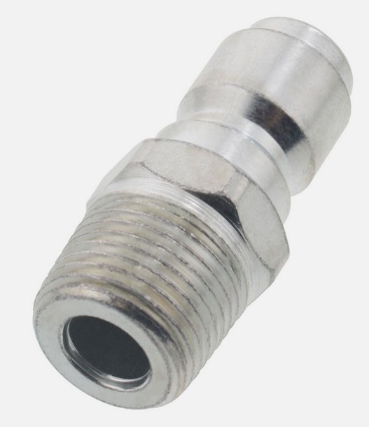 Pressure Washer 3/8″ Male NPT to Male Quick Connect Plug Zinc Coupler