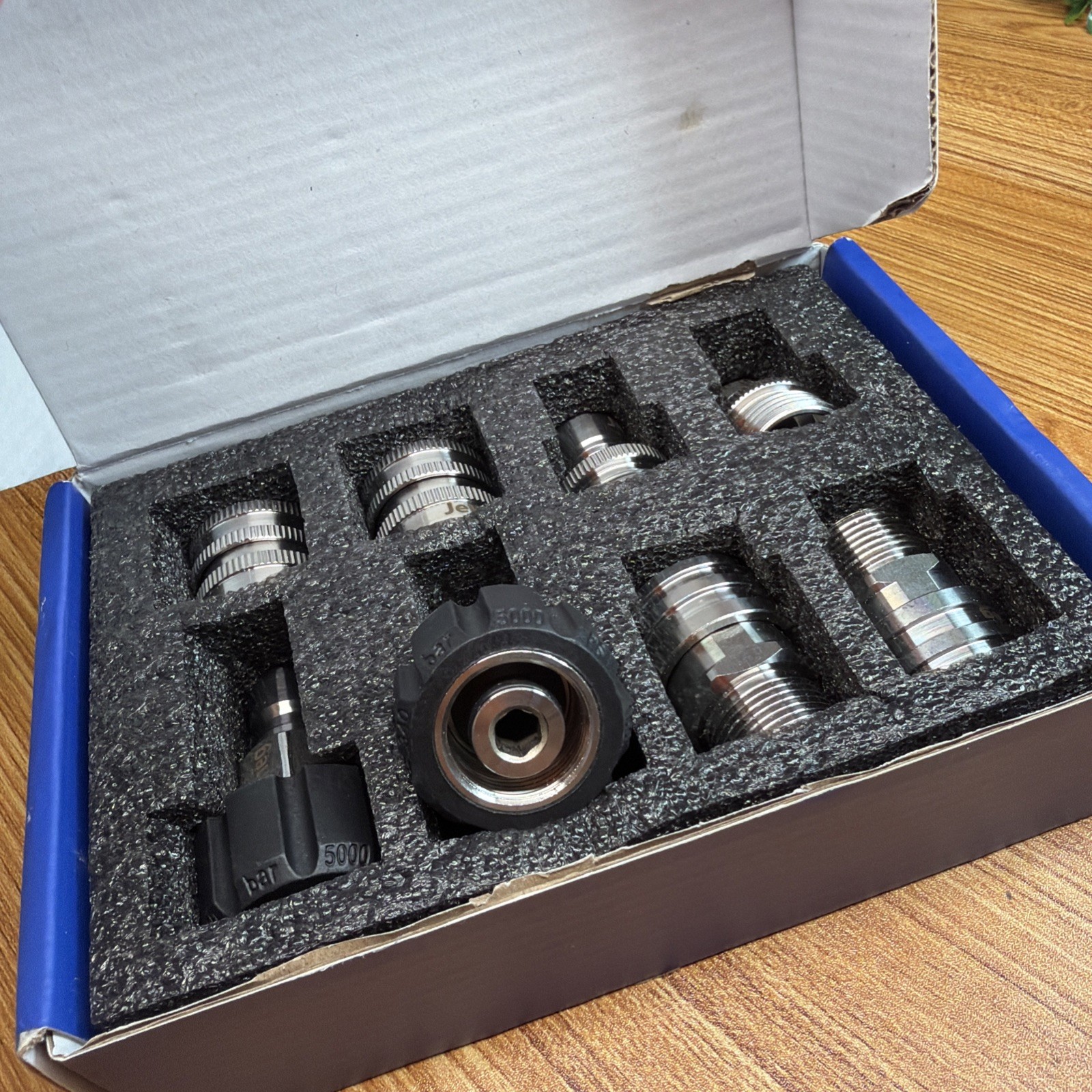 Stainless Steel Pressure Washer Quick Connect Kit, M22 14mm to 3/8 Inch