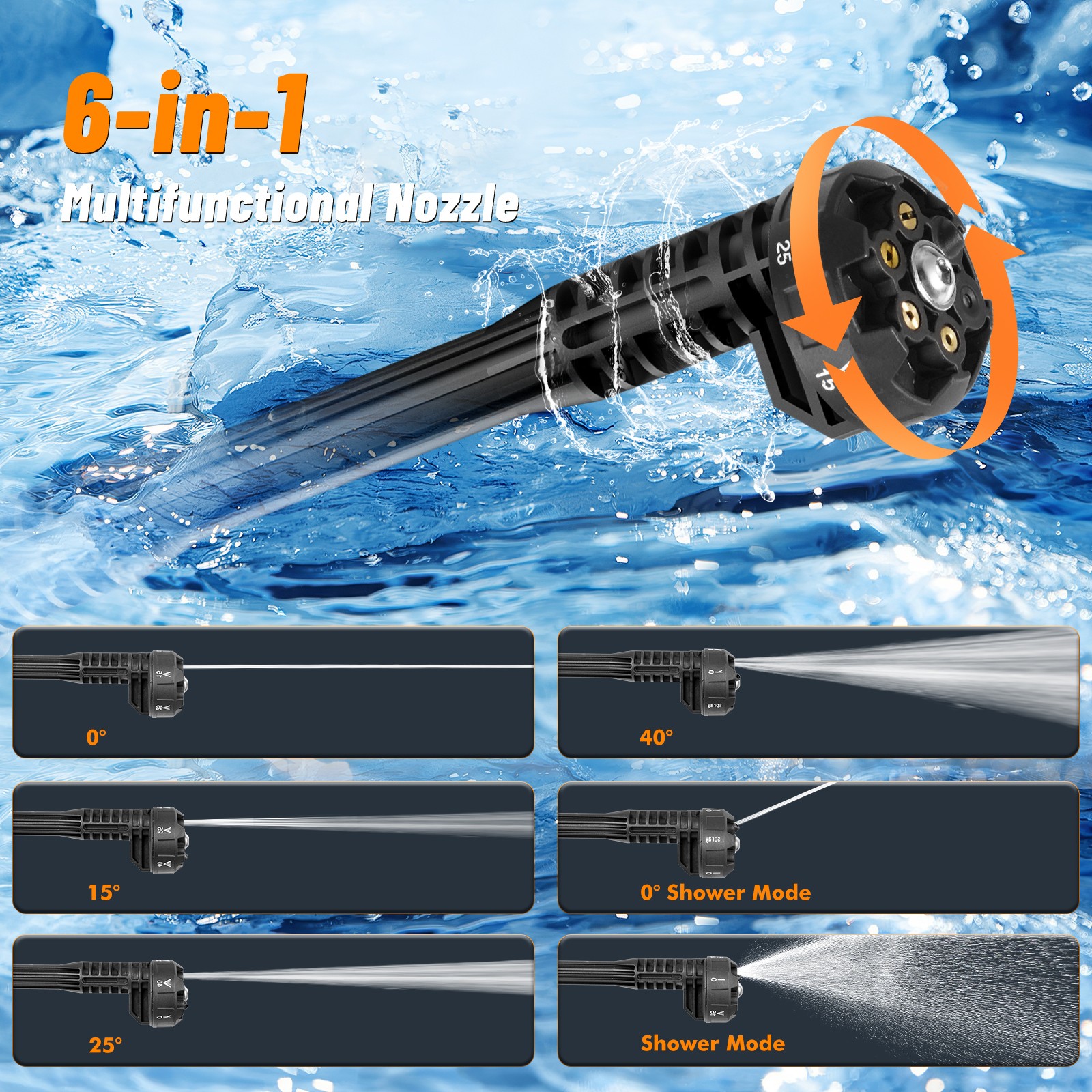 Car Washer Pressure High Gun Wireless Water Cleaner Car Portable Machine Wash