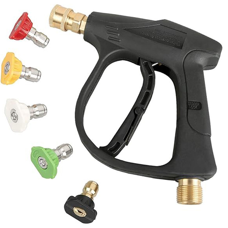 Car High Pressure Wash Water Gun Fan Shaped Quick Connector Nozzles Accessories