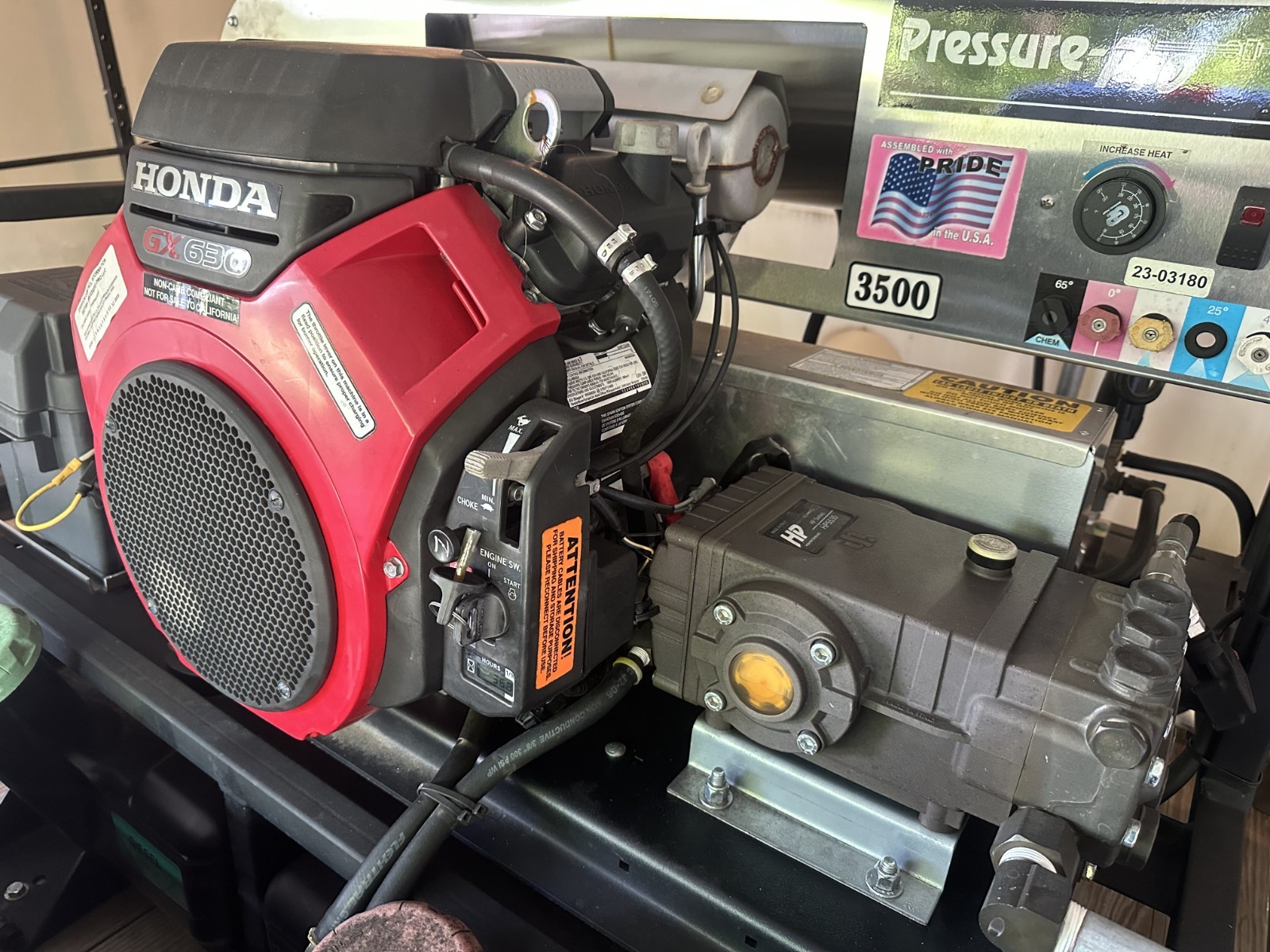 Pressure washing trailer