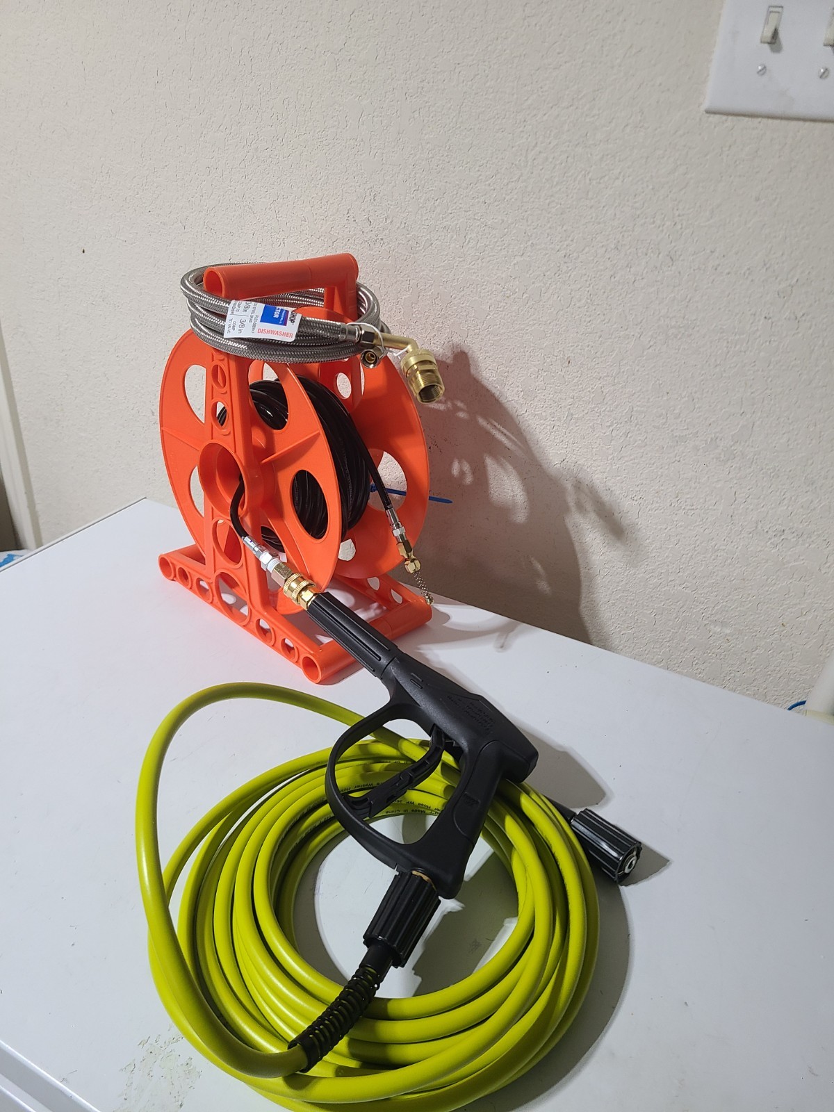 Already Assembled – Sewer Jetter Kit for Pressure Washer 50ft 1/8In. Easy in/out