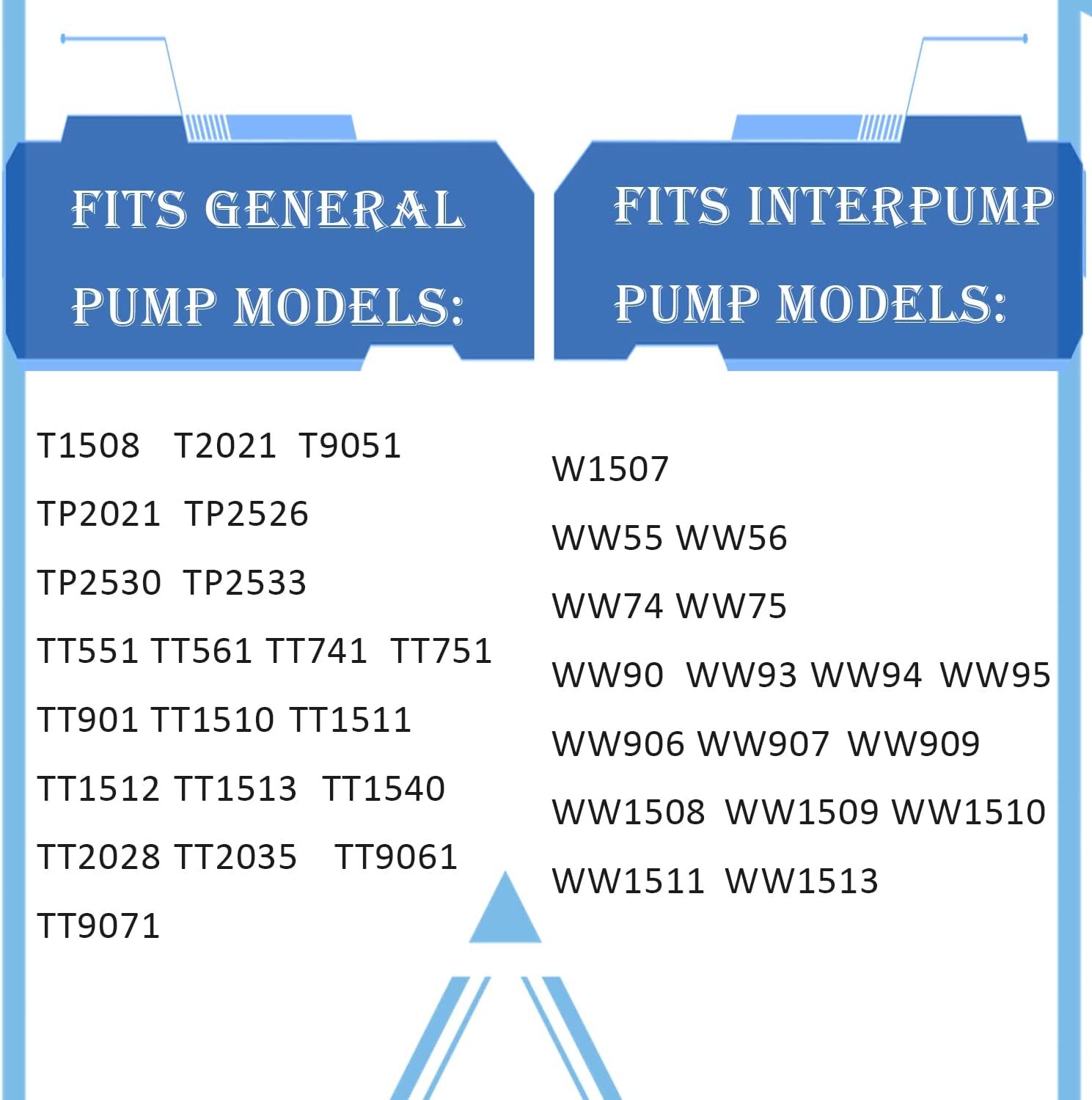 5pcs/set Inter Pump Seal Packing Kit 96, Fits for GP K96 KIT96 15mm TT Series