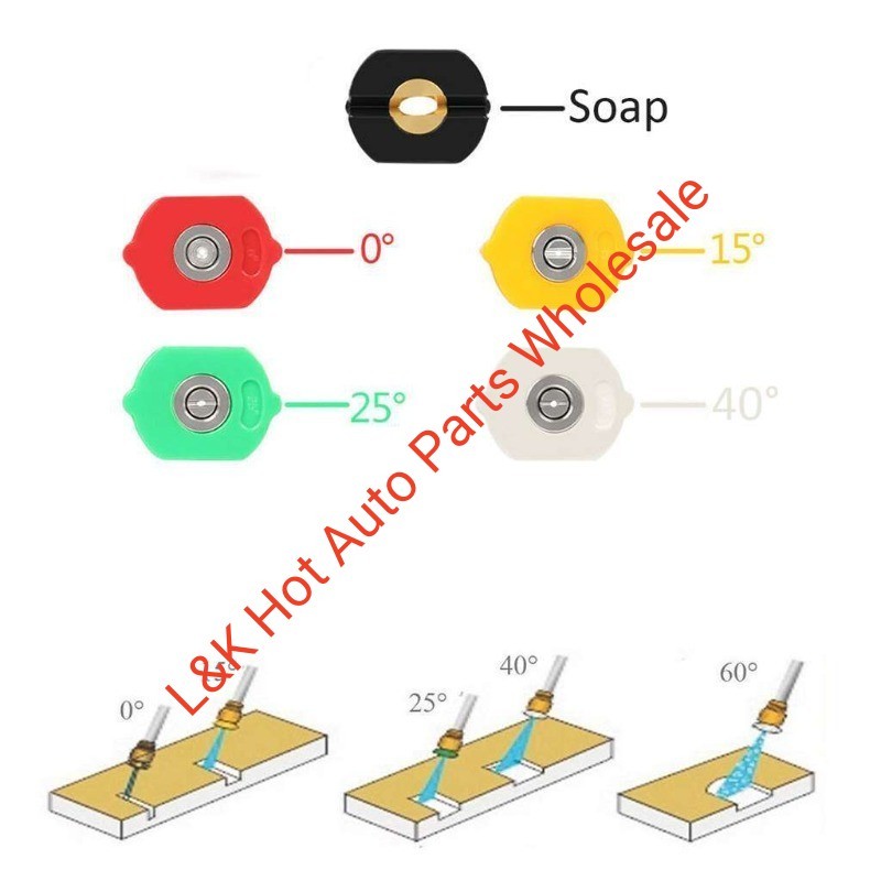 1-5Pcs Pressure Washer Spray Tips Nozzles High Power Kit Quick Connect 1/4″ Set