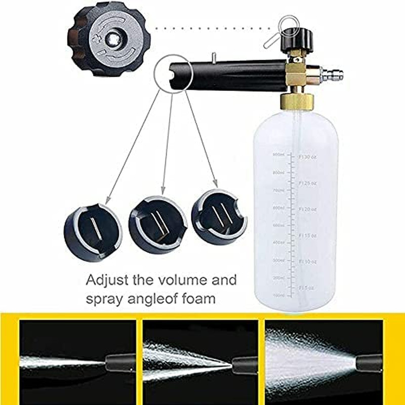 Power Pressure Washer Attachment Sprayer Dispenser Car Wash Soap Foam Blaster