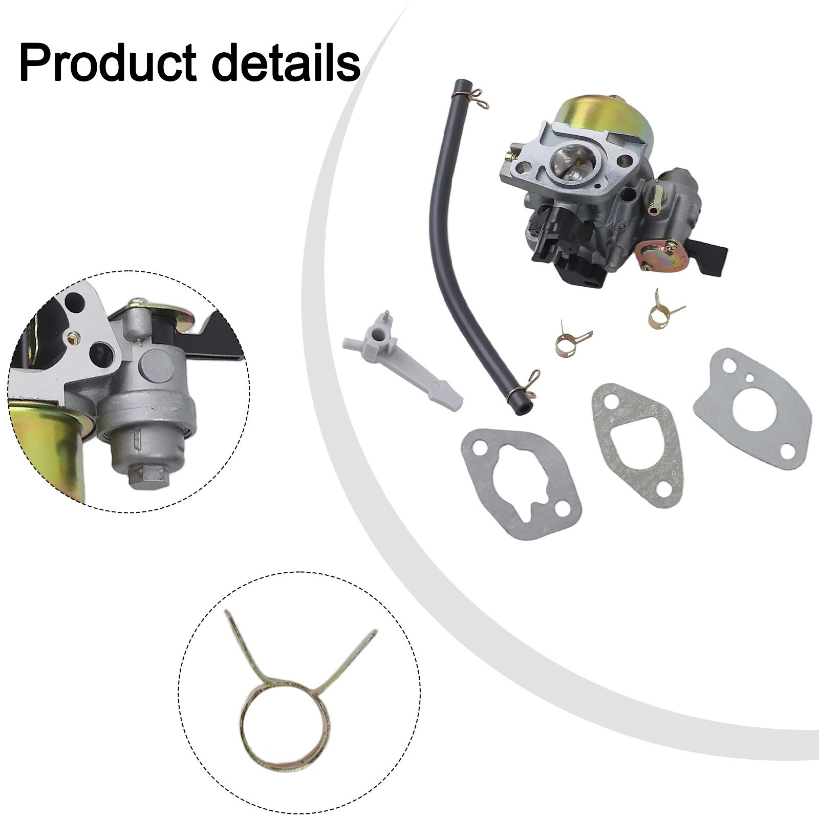 Carburetor Kit Compatible With 212cc For Honda For GX200 For GX160 16100-ZL0-W51