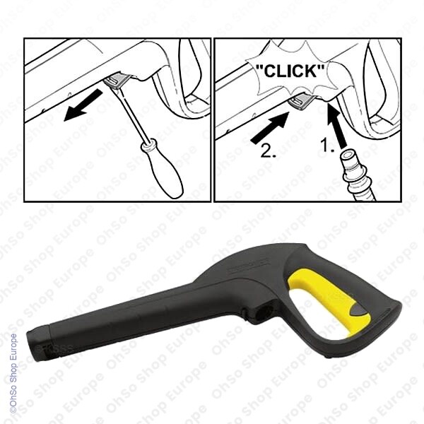 Karcher K3 K4 K5 K6 K7 pressure jet washer trigger gun quick release 5.037-140.0