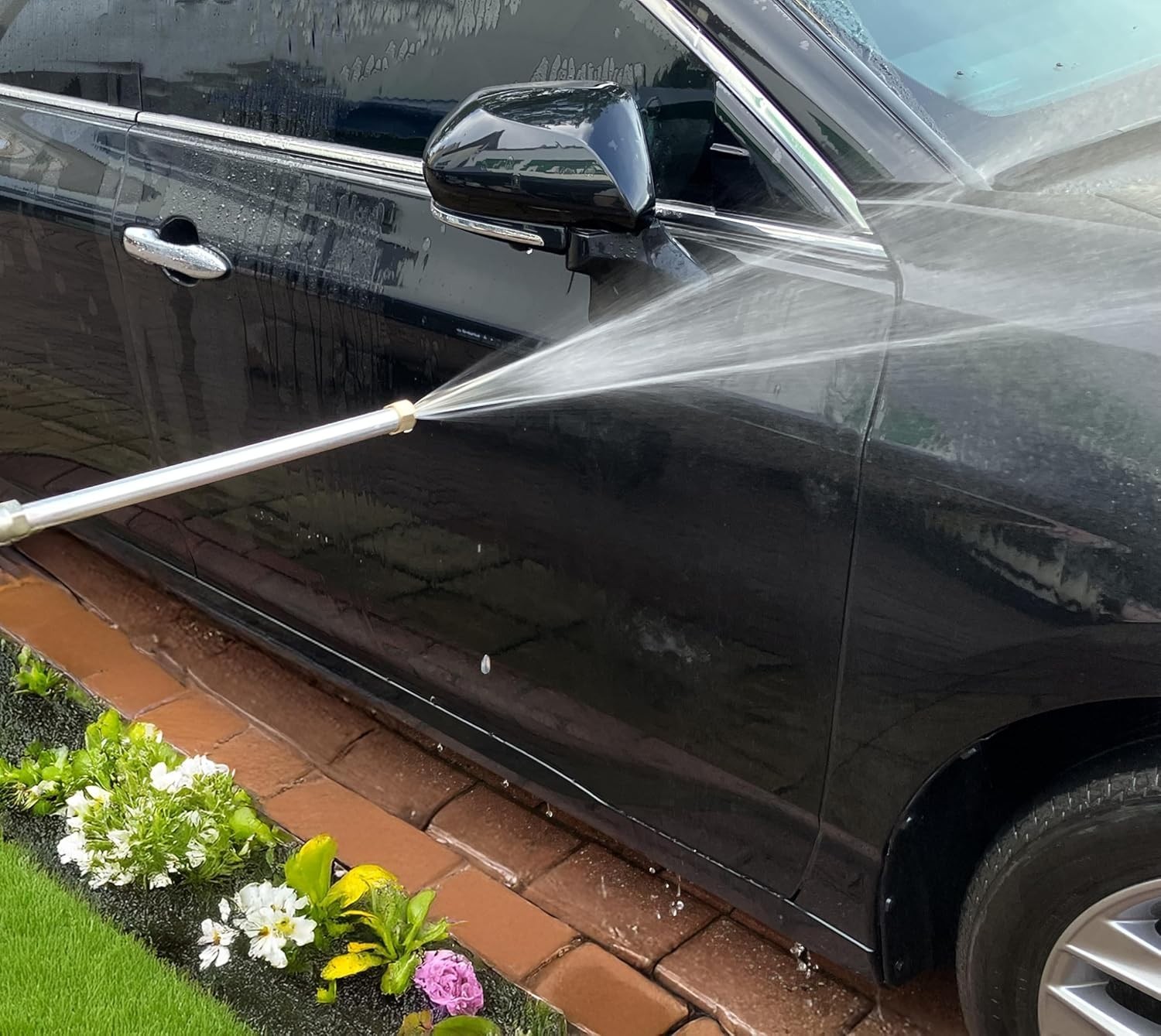 Upgraded Pressure Washer Wand, Brass Water Jet Nozzle for Garden Hose, Hydro Hos