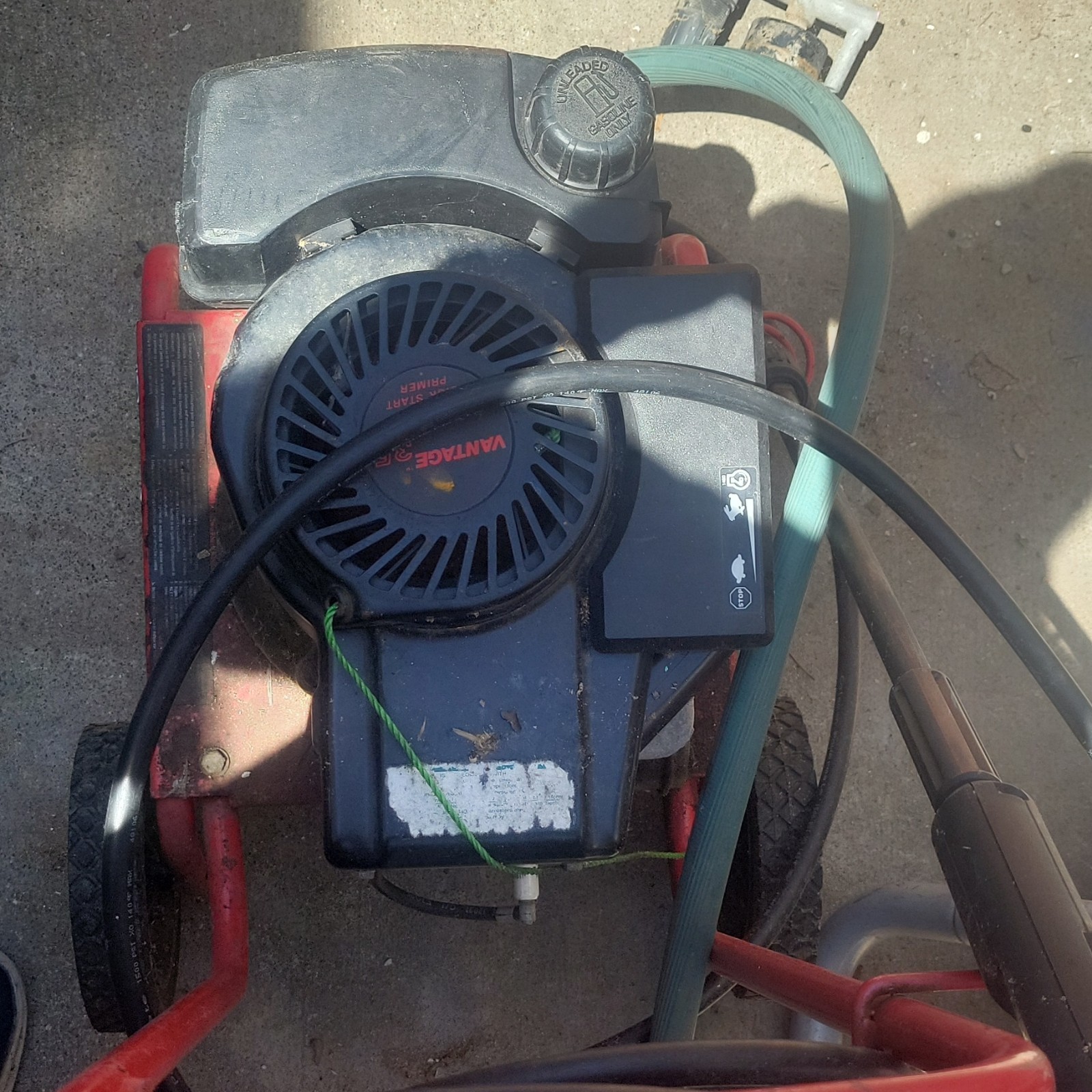 Craftsman Gas Cold Water Pressure Washer w/ Wheels Hose Spray Gun Red/Black