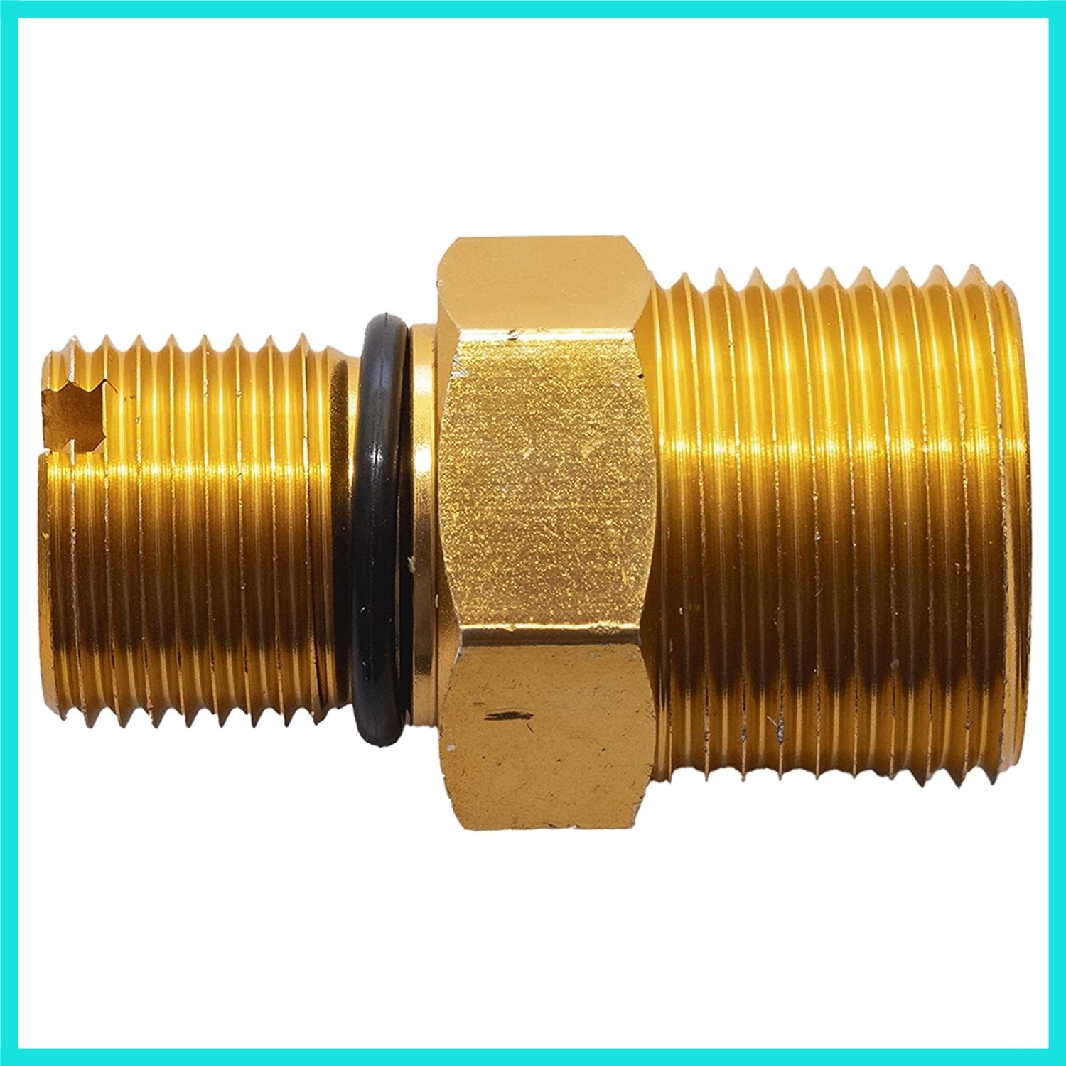 Cleaning Outlet Connector for Gas Powered Pressure Washer Pumps, Gold
