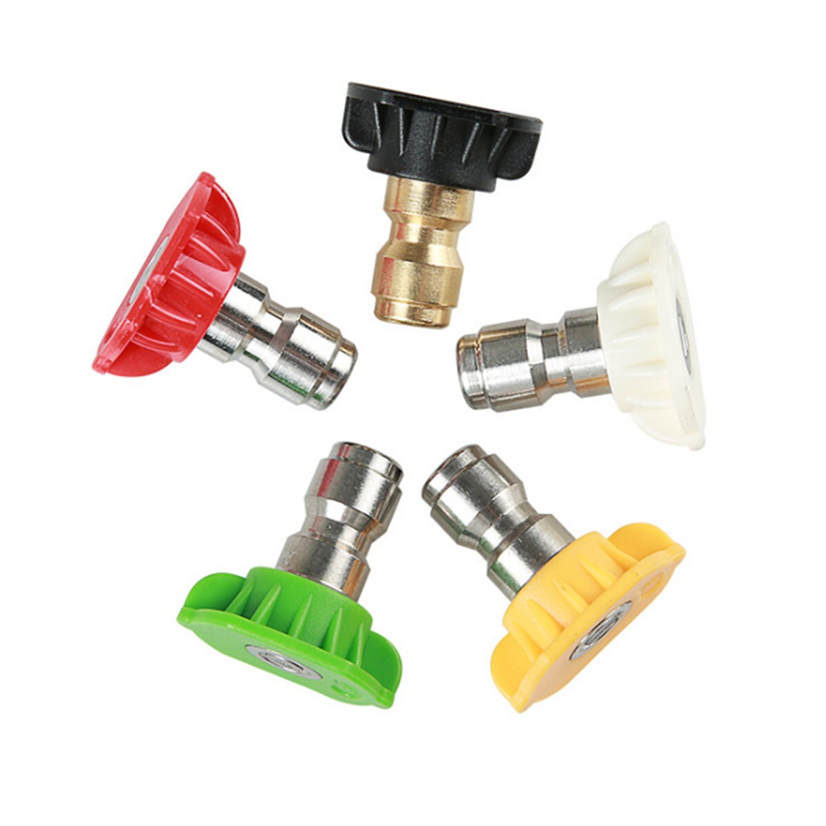 5pcs Pressure Washer Spray Tips Nozzles High Power Kit Quick Connect 1/4″ Set