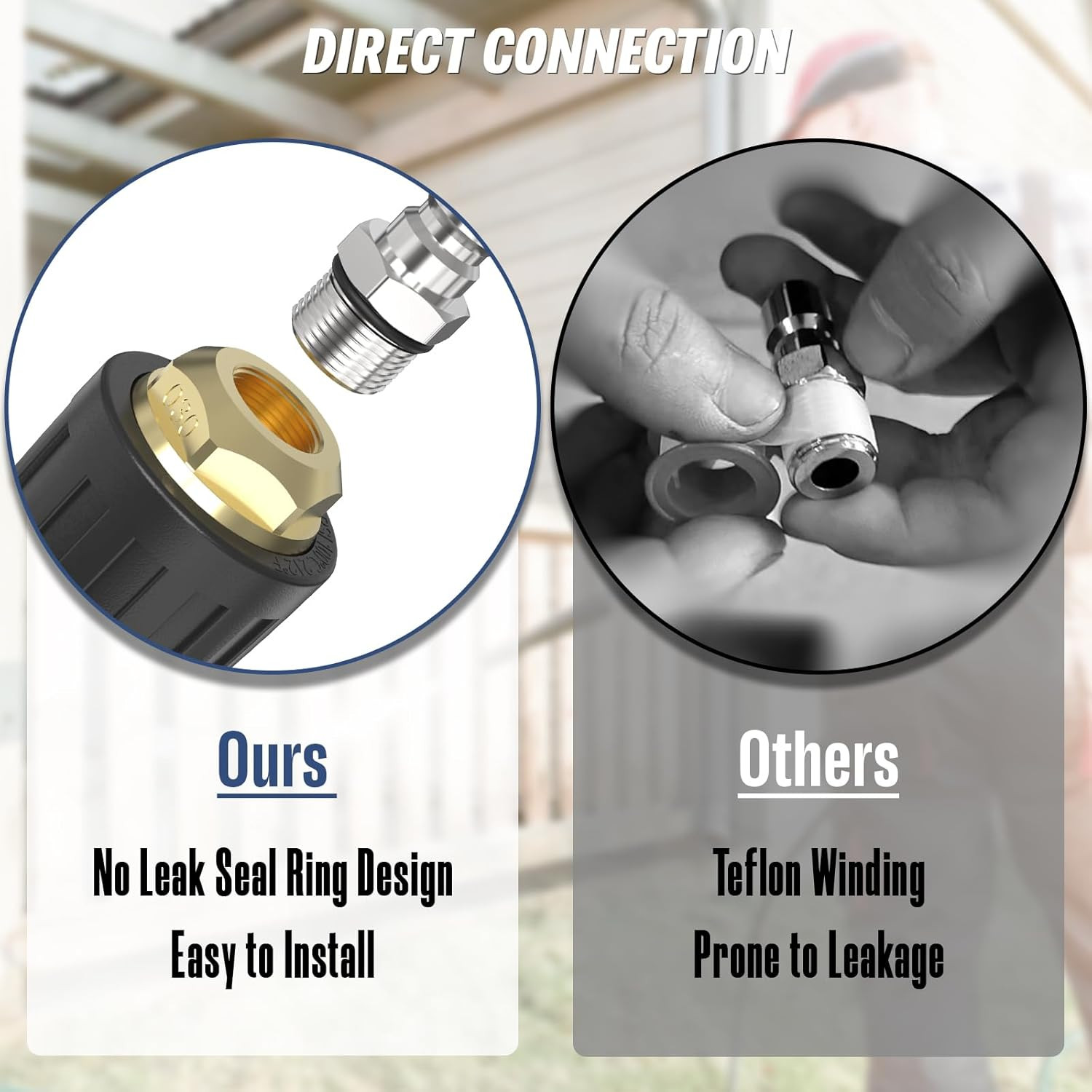 Pressure Washer Tips Turbo Nozzle, Max 4000 PSI 360°Rotating Power Washer Nozzle