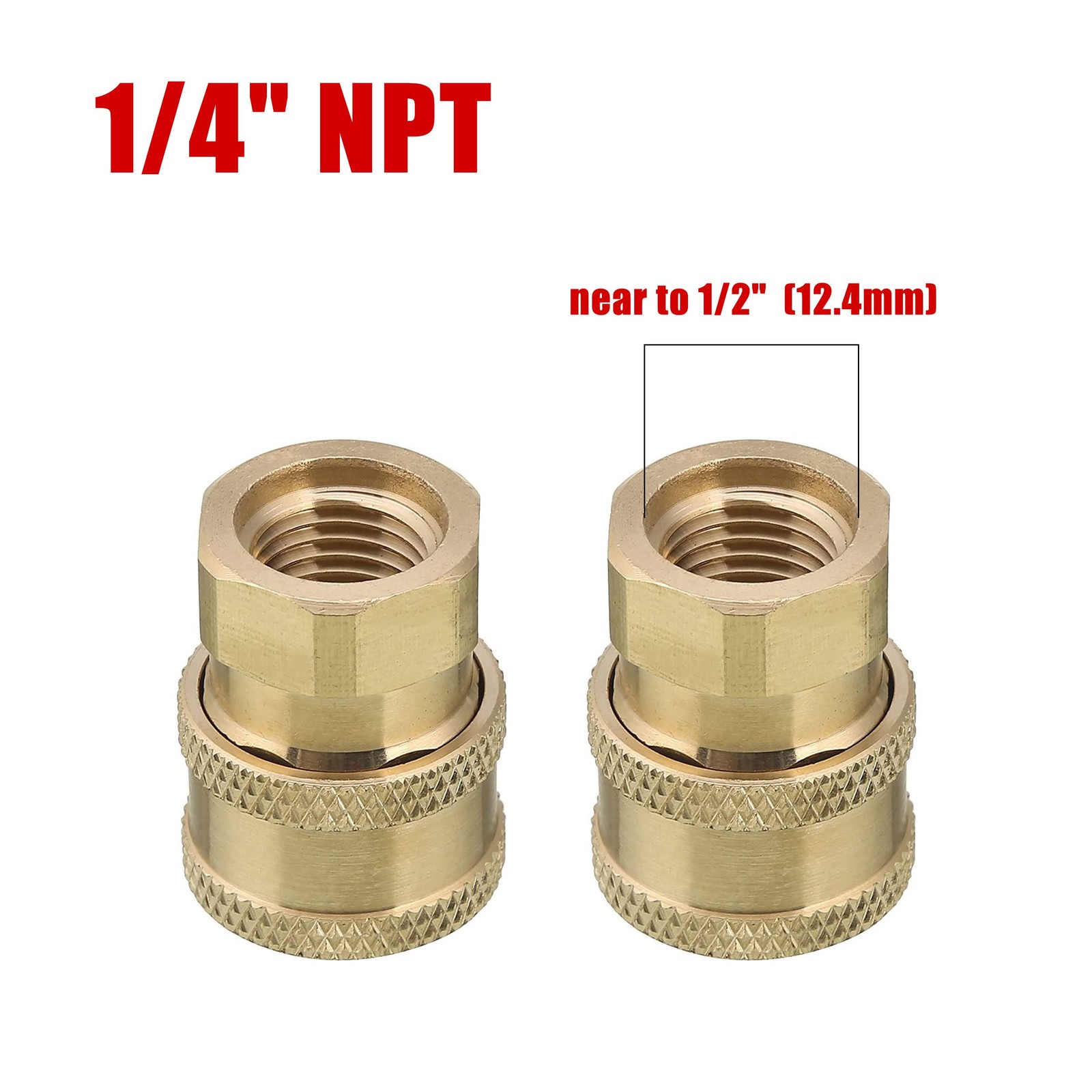 Pressure Washer Coupler, 1/4 Inch Quick Connect