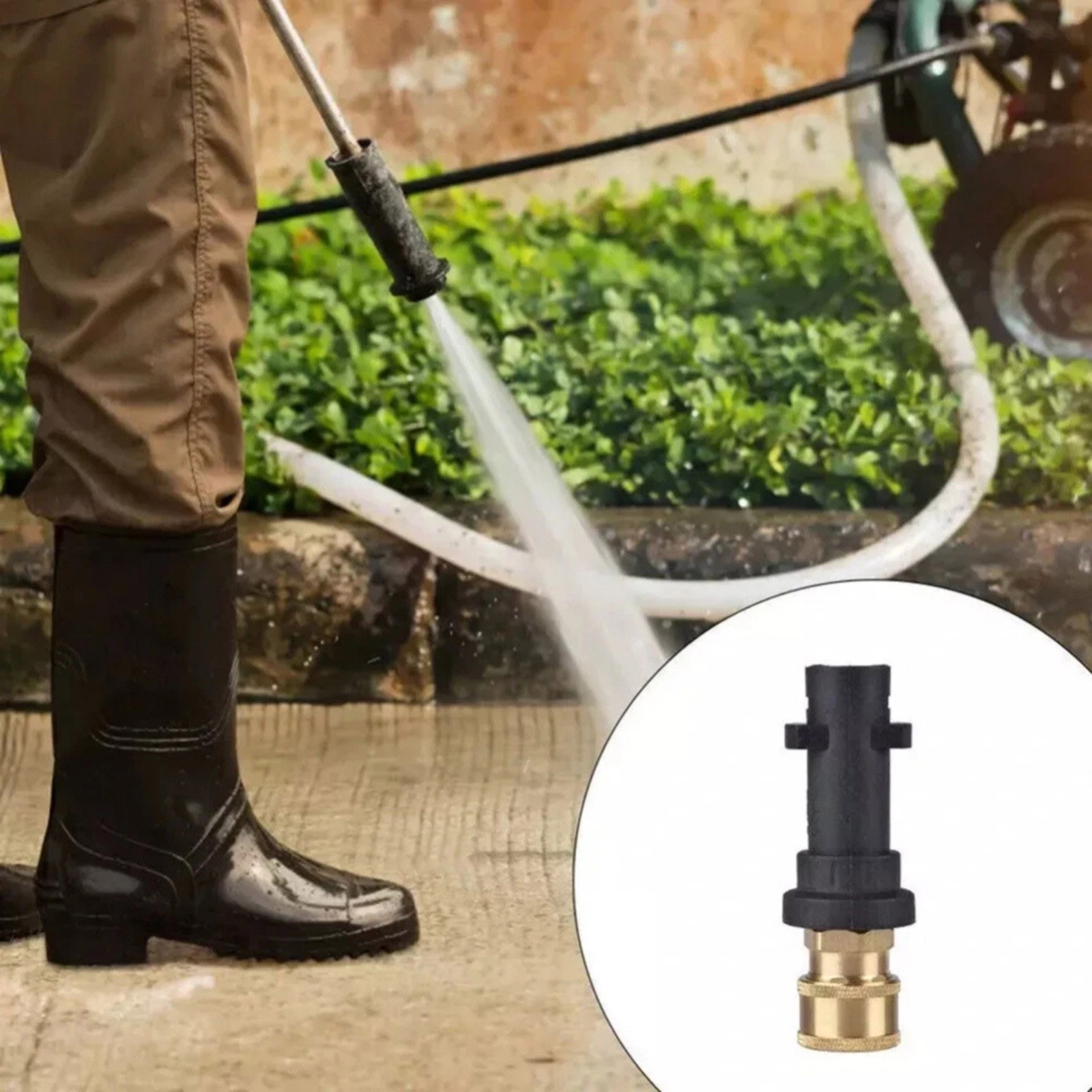 Adapter Set For Karcher K2-K7 to 1/4″ Quick Connect Nozzle Pressure Washer Lance