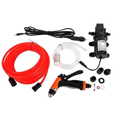 Car Wash Pump Portable High Pressure Car Washer Pump DC 12V 100W 145 PSI Self