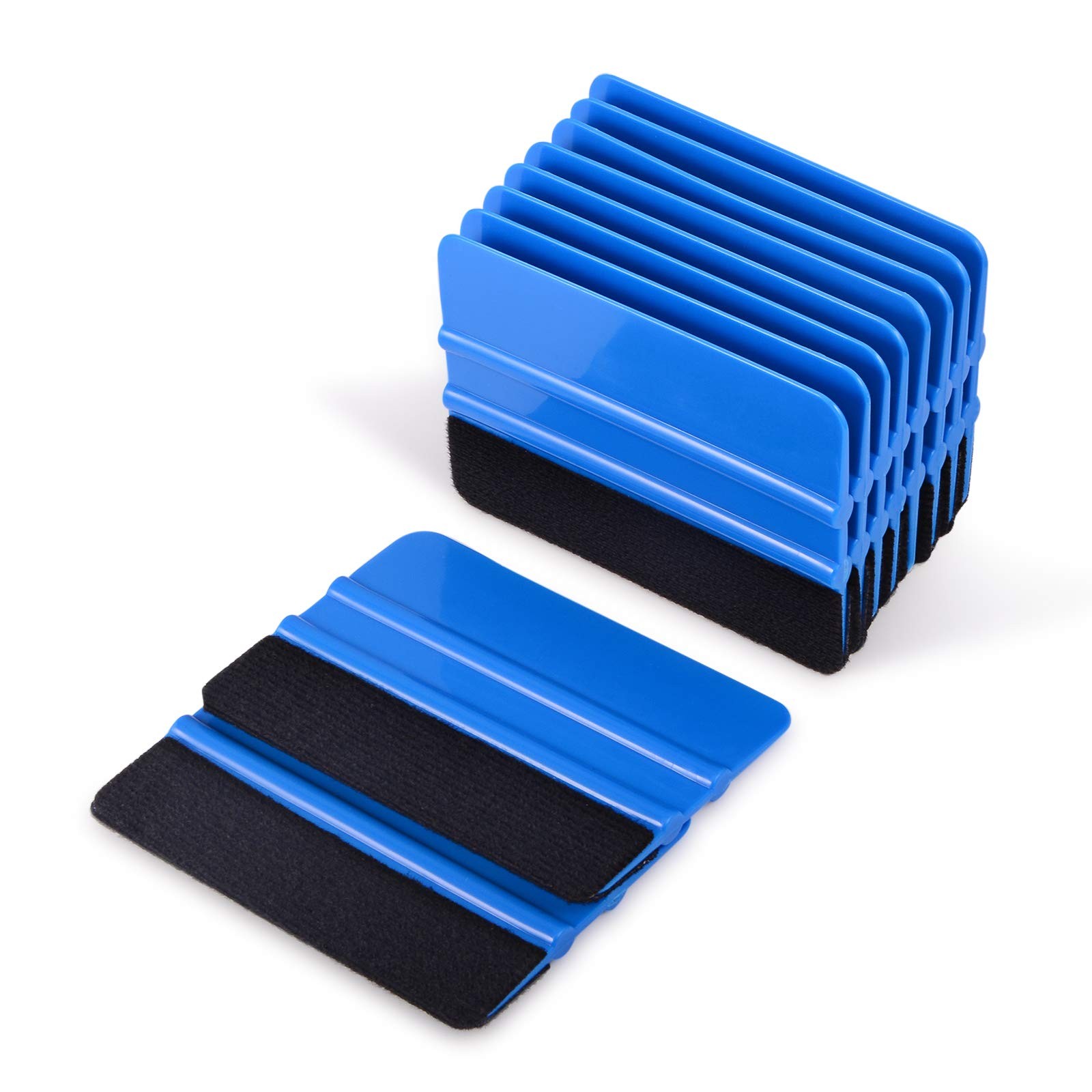 EHDIS 10pcs Vinyl Squeegee 4 Inch Car Scraper Decal 10 PCS, Blue