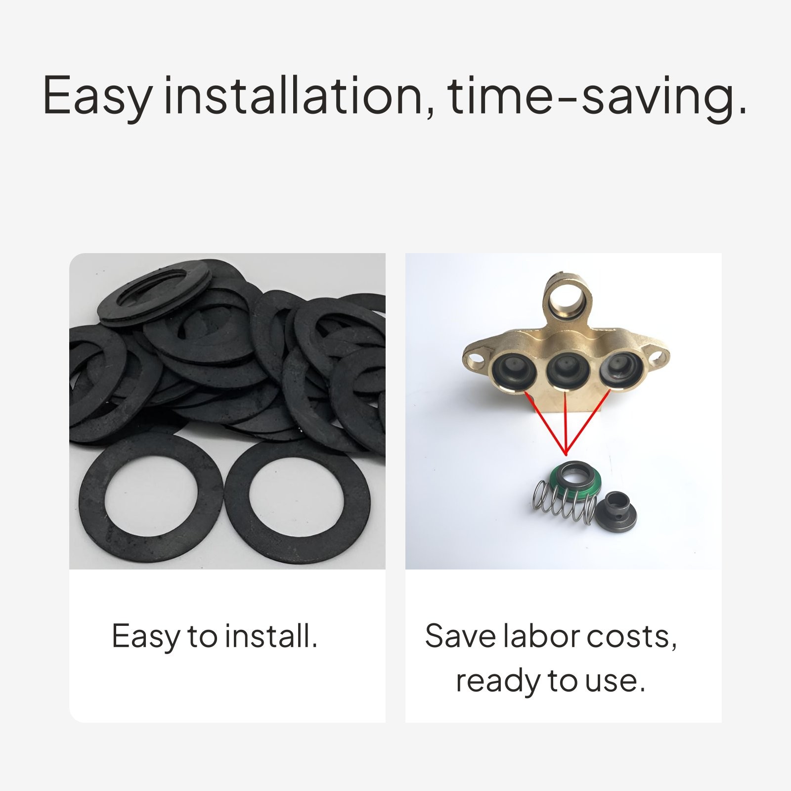 Pressure Washer Pump Head Parts Kit, Valve Gasket Spring