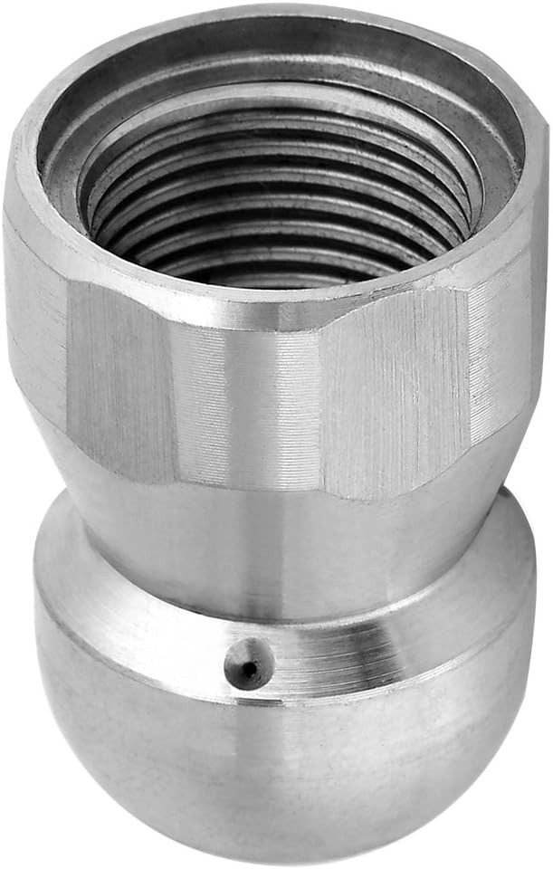 Compact Hydro Jet Nozzle for Sewers – 3/8 Inch, 4000 PSI, Lightweight Design
