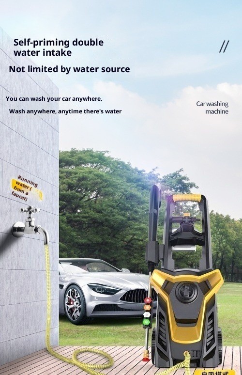 Car Wash Home-Use 220V High-Pressure Water Pump Powerful Cleaning Machine