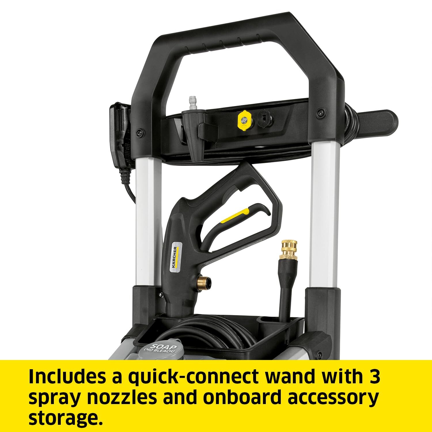 Kärcher K1700 Electric Pressure Washer, 3 Spray Nozzles, Detergent Tank,1.2 GPM