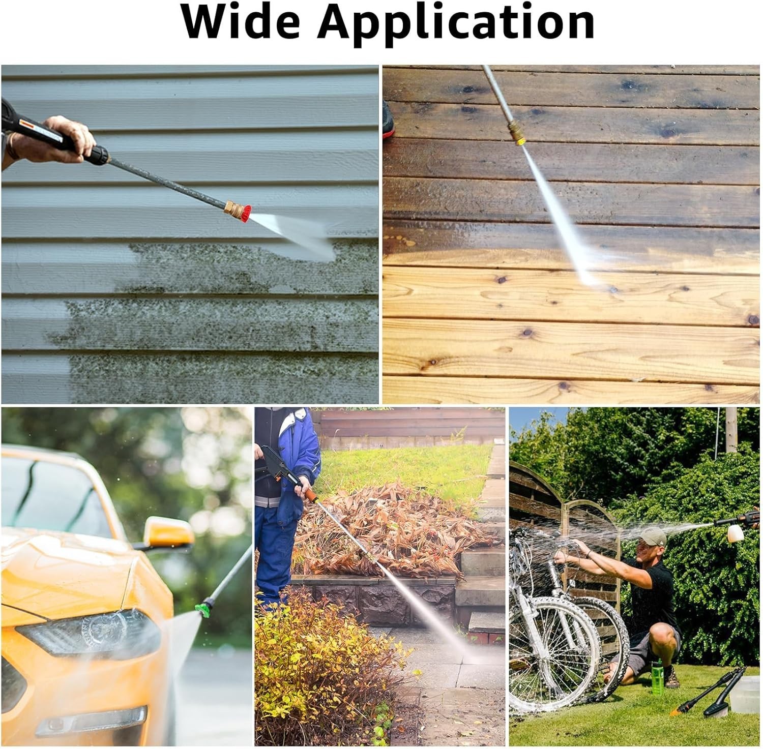 Versatile 5-Pack Pressure Washer Tips with Quick Connect for Superior Cleaning