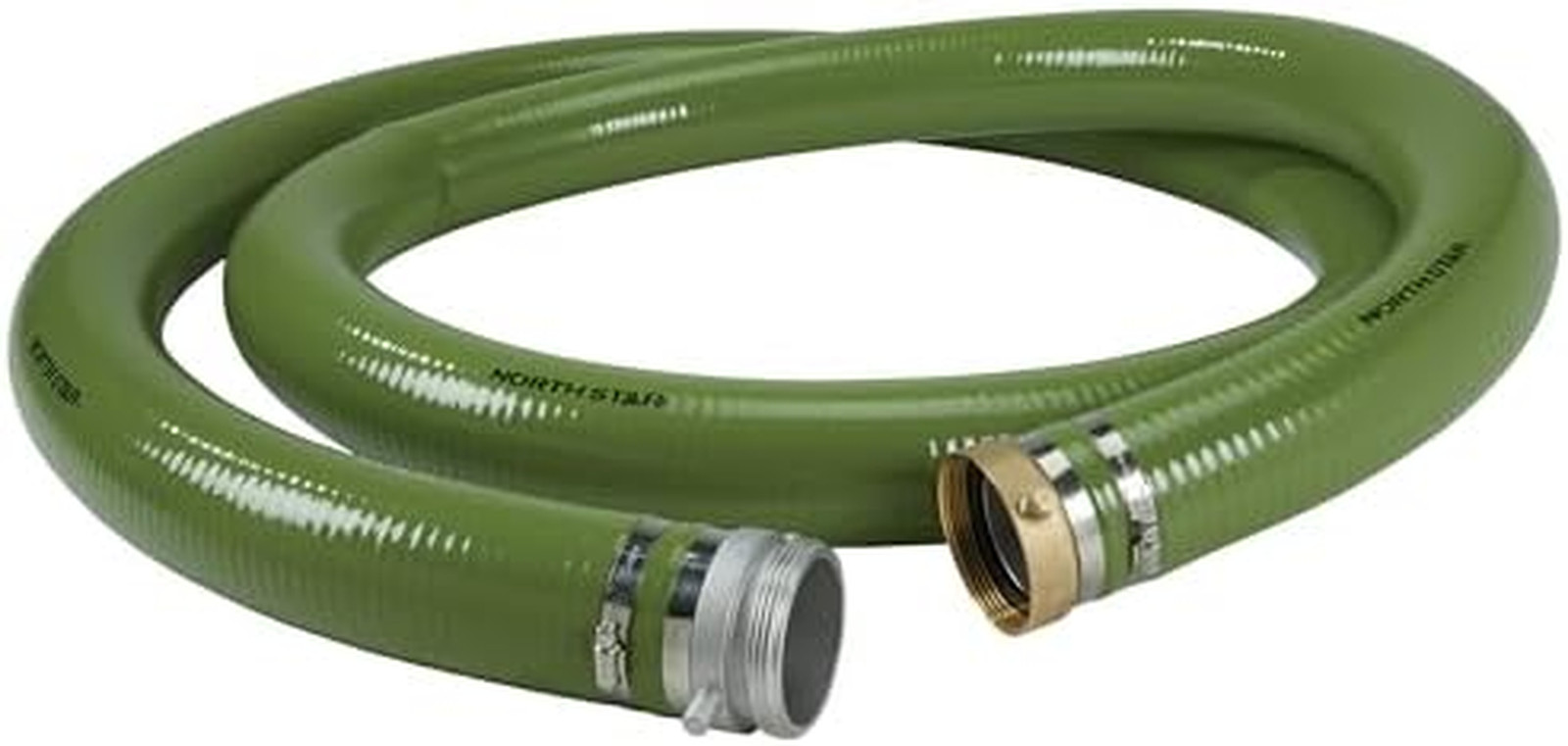 Northstar Water Pump Suction Hose, 3In. X 15Ft. Max. PSI 60, PVC, Industrial-Gra