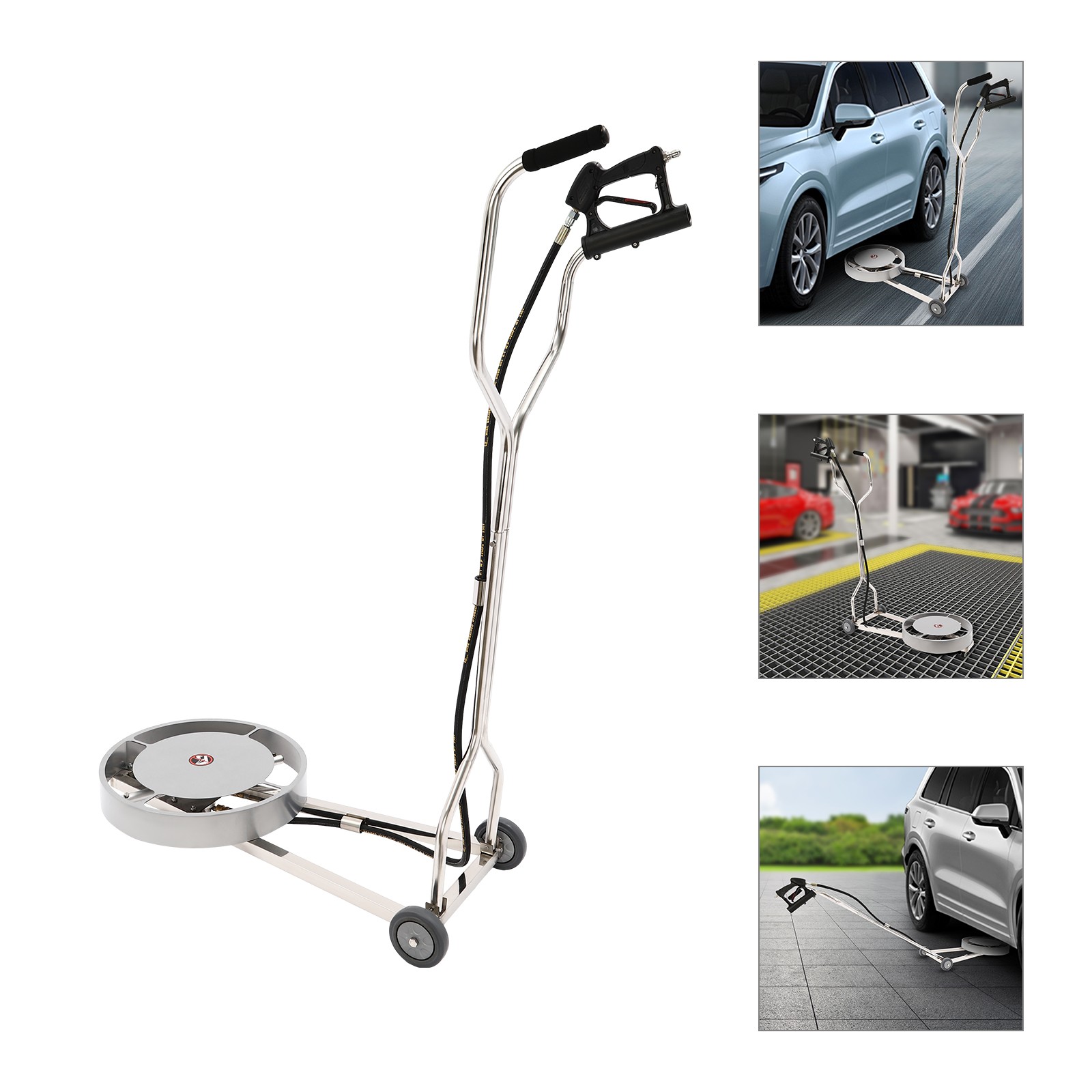 20″ Pressure Washer Undercarriage Cleaner Under Car Chassis Cleaner Dual Handles