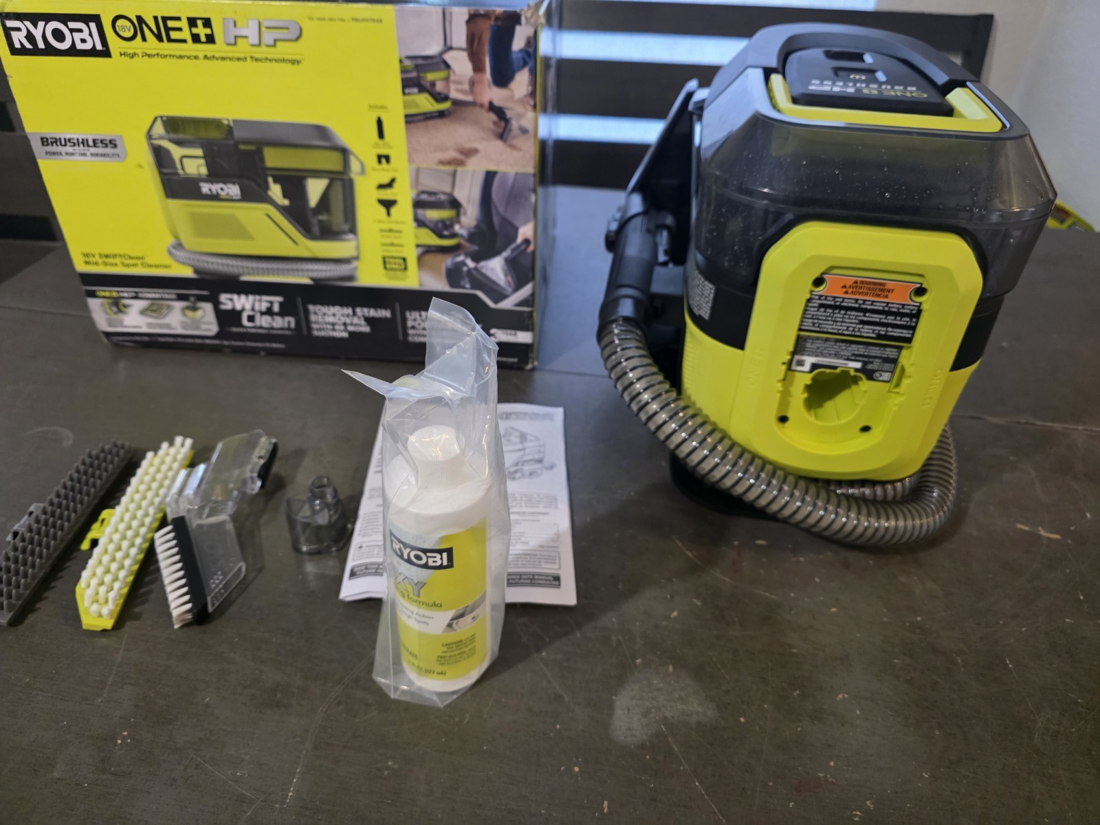 RYOBI HP 18V Brushless Cordless SWIFTClean Mid-Size Spot Cleaner (Tool Only)