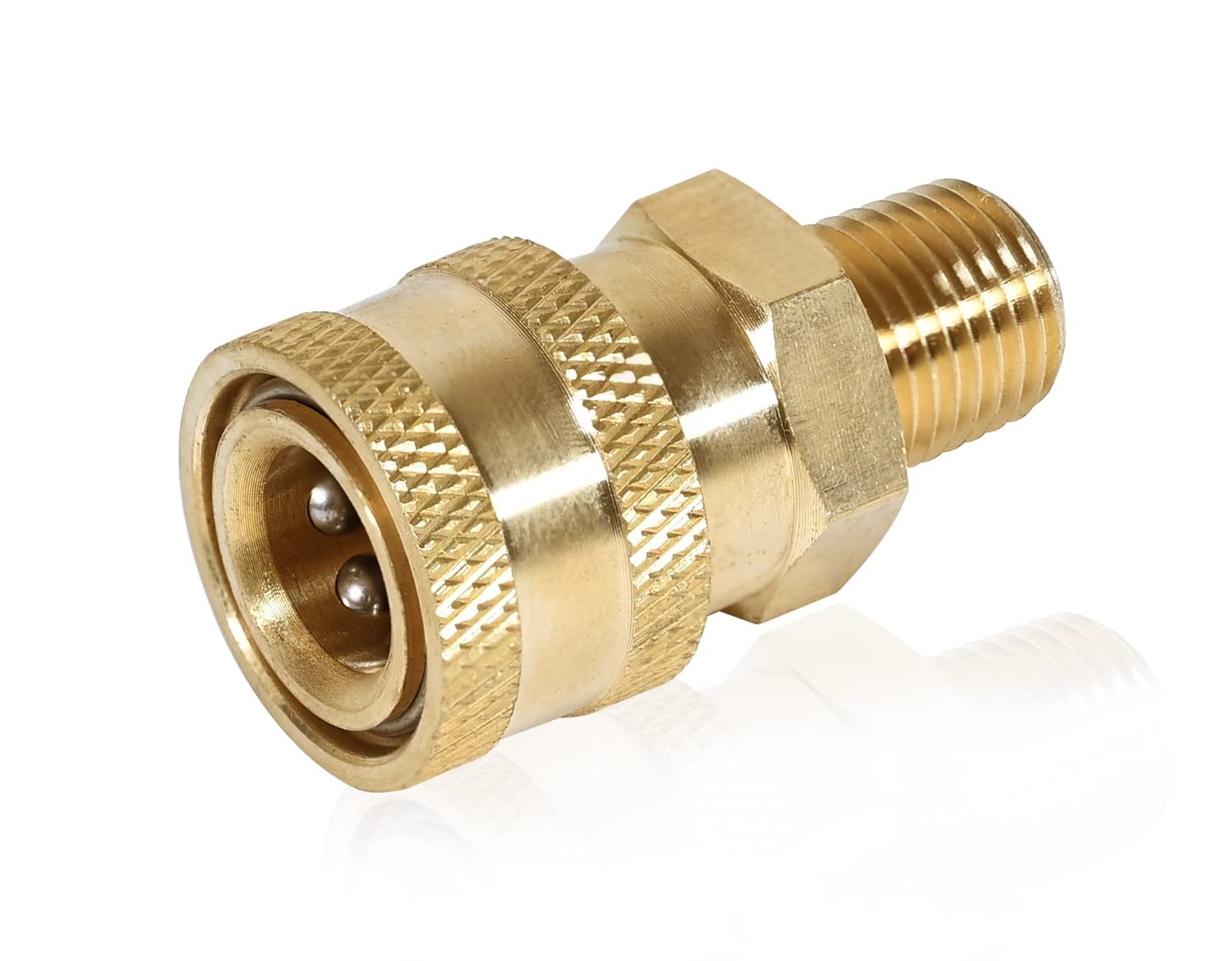 Pressure Washer Fitting, 1/4″ Male Npt To 1/4″ Socket, 1/4 inch Quick Connect…