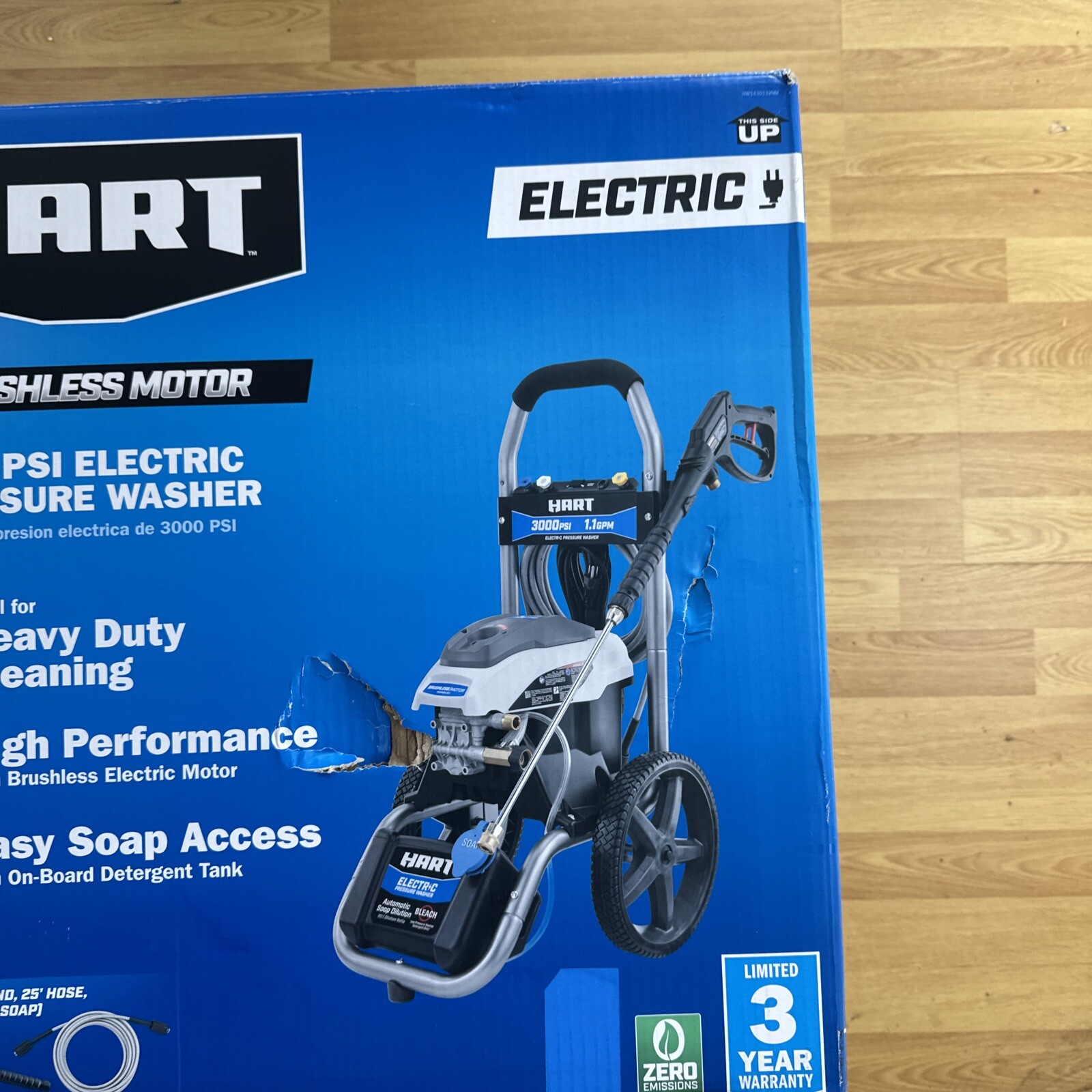 Hart HW143011VNM 3000PSI 1.1 GPM Cold Water Electric Pressure Washer (FVS027561)