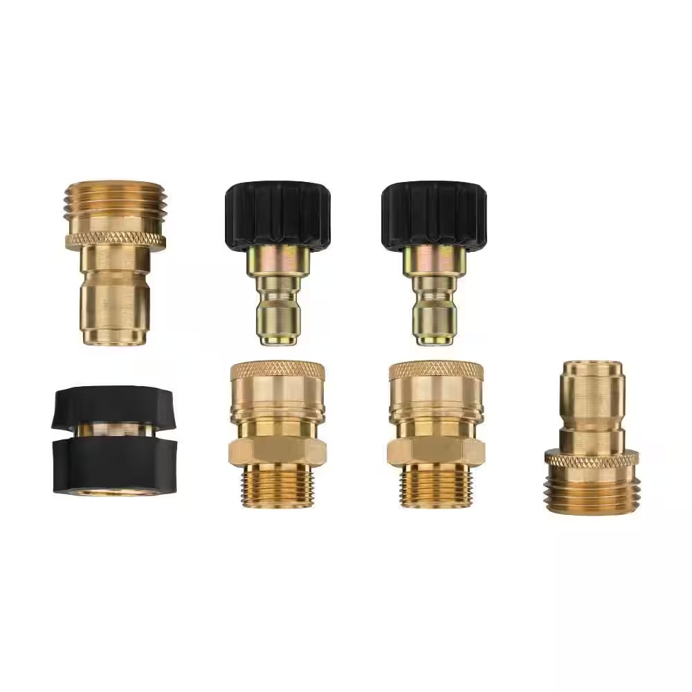 7-Piece Pressure Washer Quick-Connect Upgrade Kit for Most Gas Electric and Cord